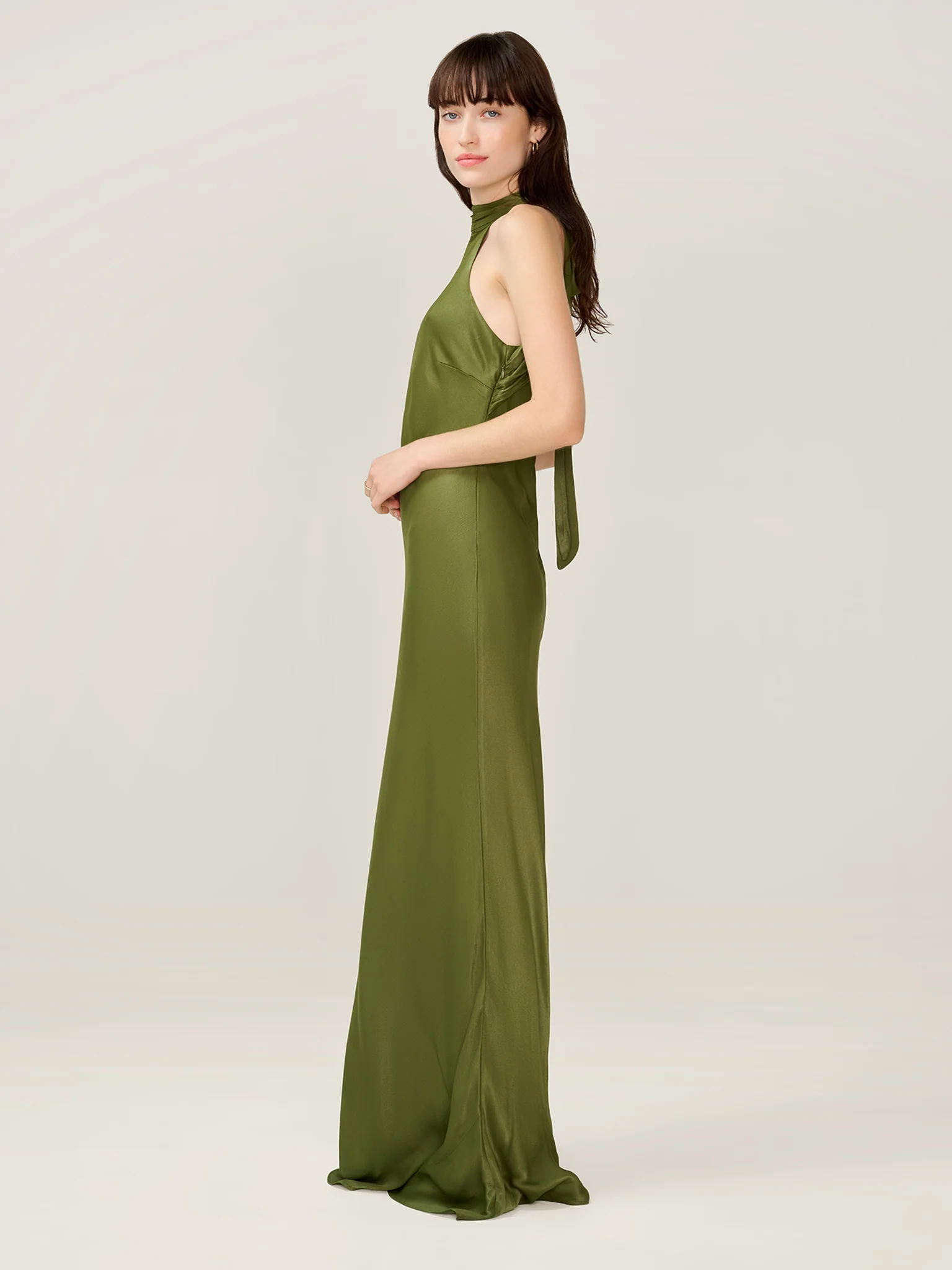 Milos Dress in Pear Green - Image 3