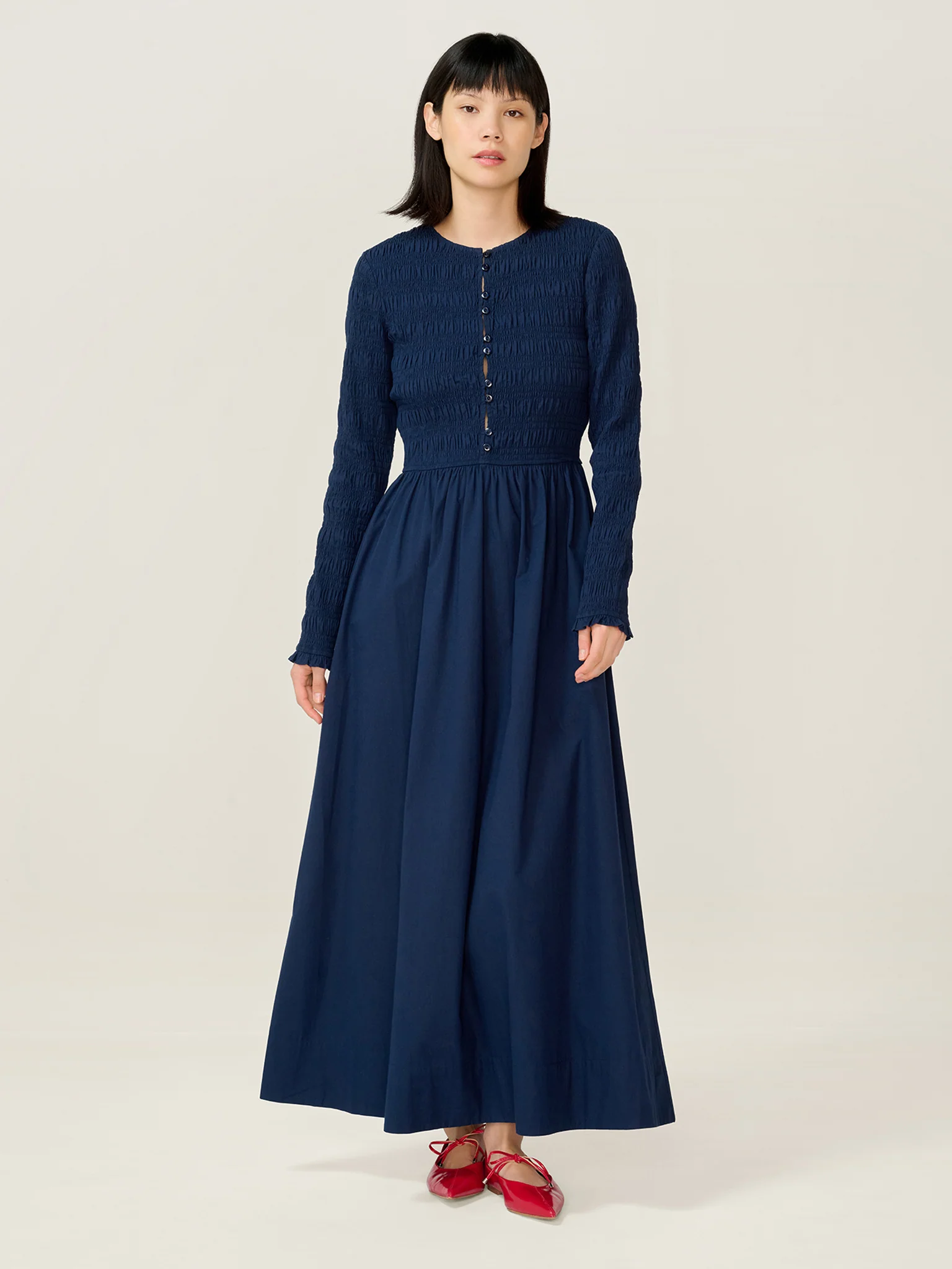 Mina Dress in Navy - Image 2