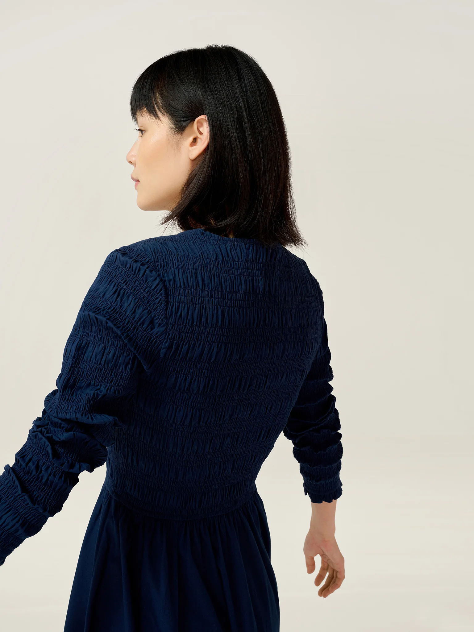 Mina Dress in Navy - Image 7