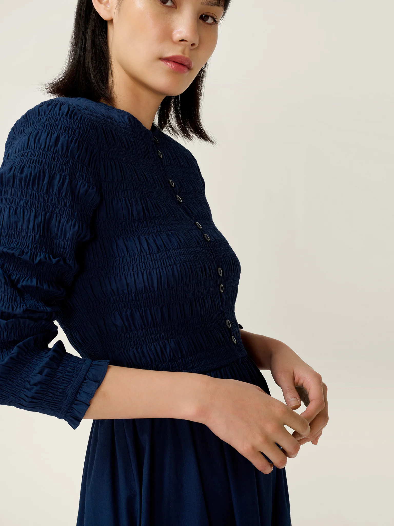 Mina Dress in Navy - Image 8