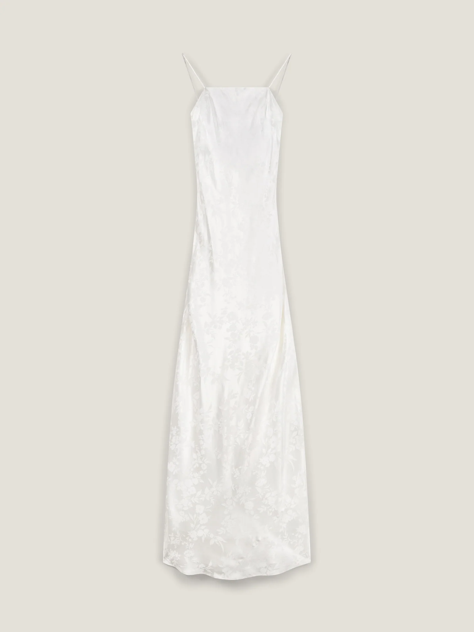 Mira Jacquard Dress in Ivory - Image 6