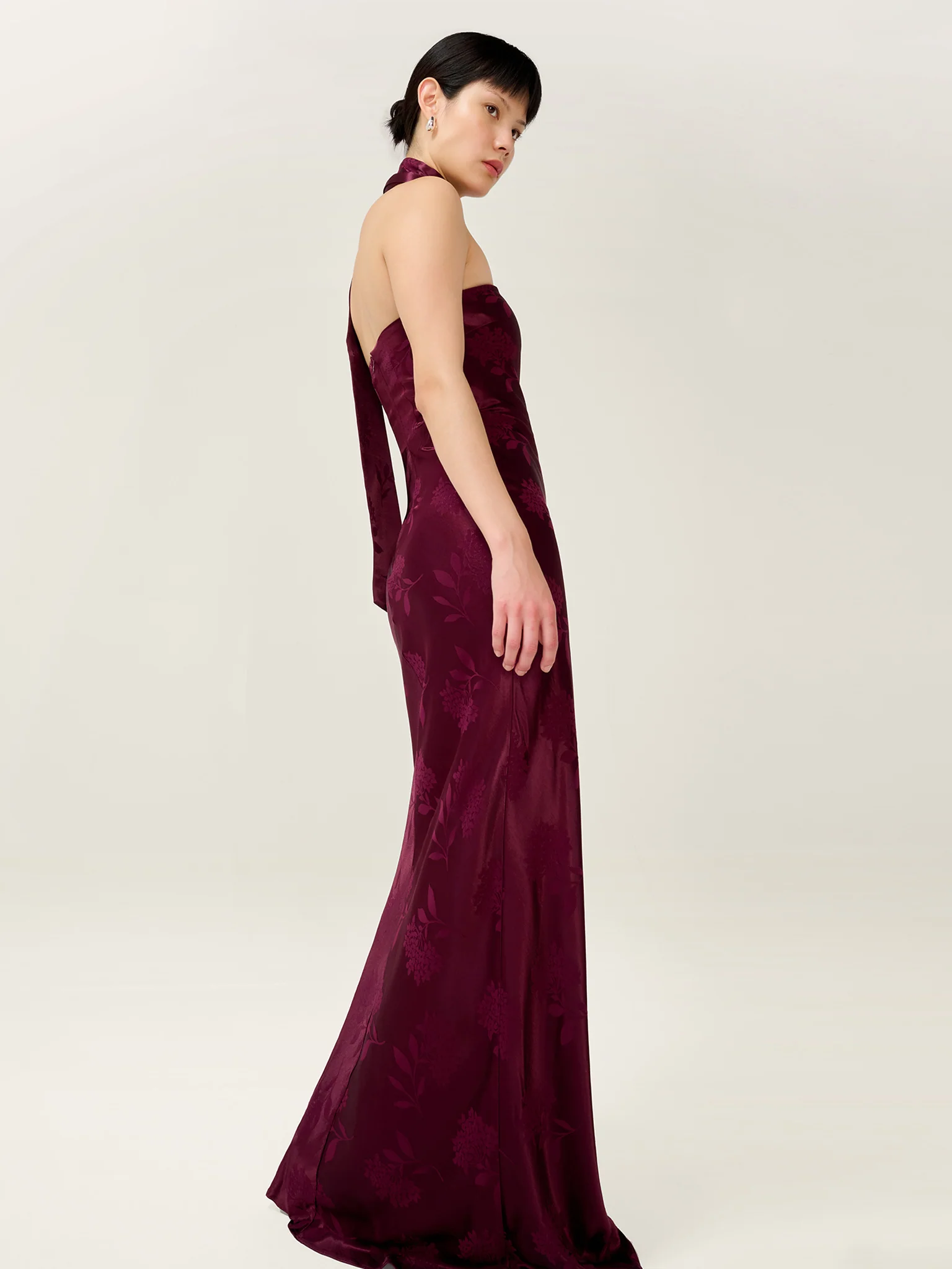 Myla Dress in Deep Wine - Image 2