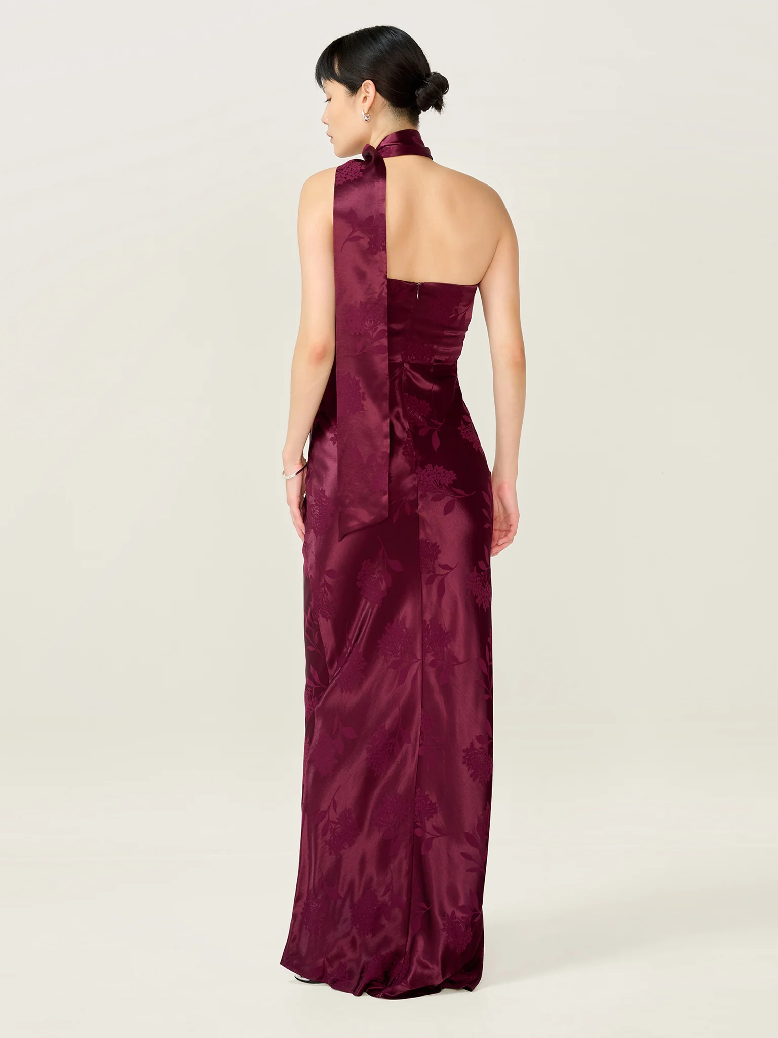 Myla Dress in Deep Wine - Image 5