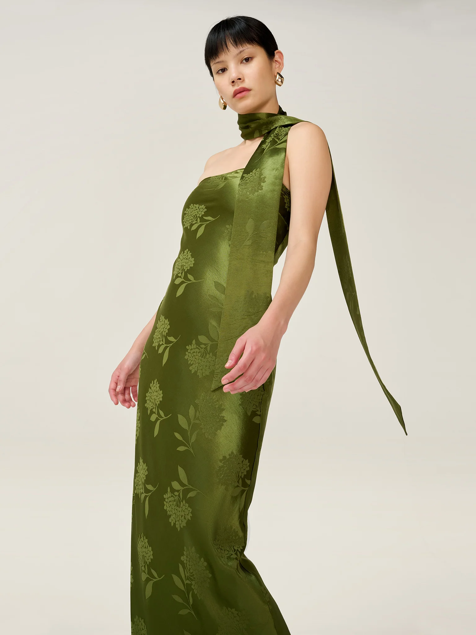 Myla Dress in Pear Green - Image 3