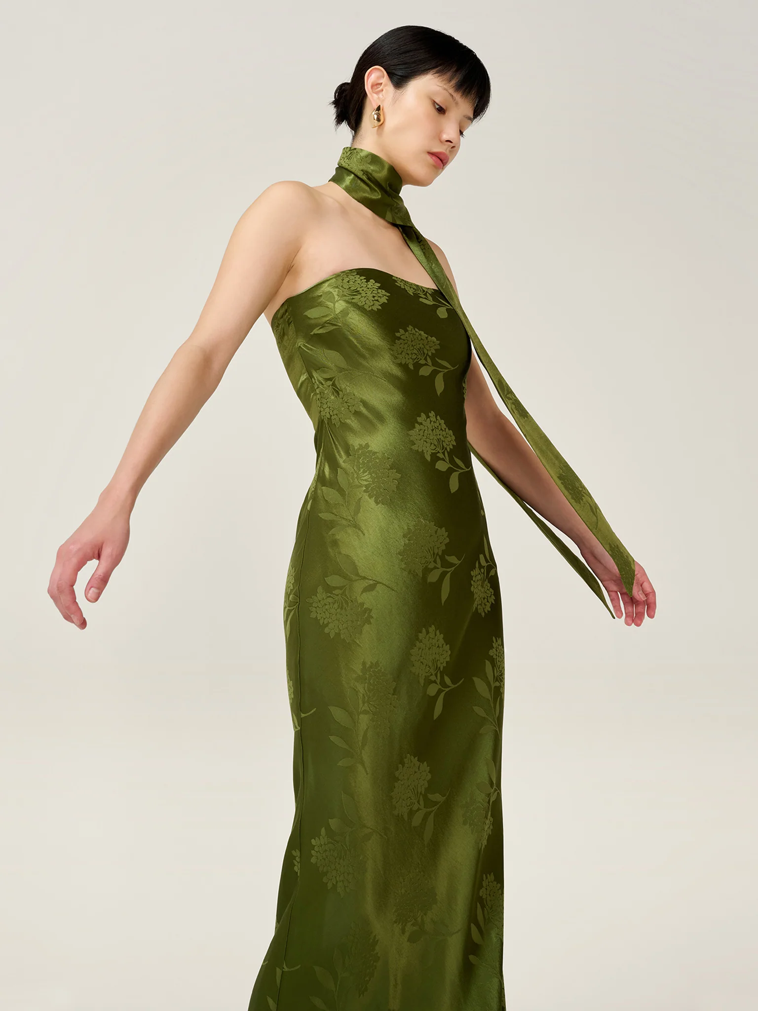 Myla Dress in Pear Green - Image 4