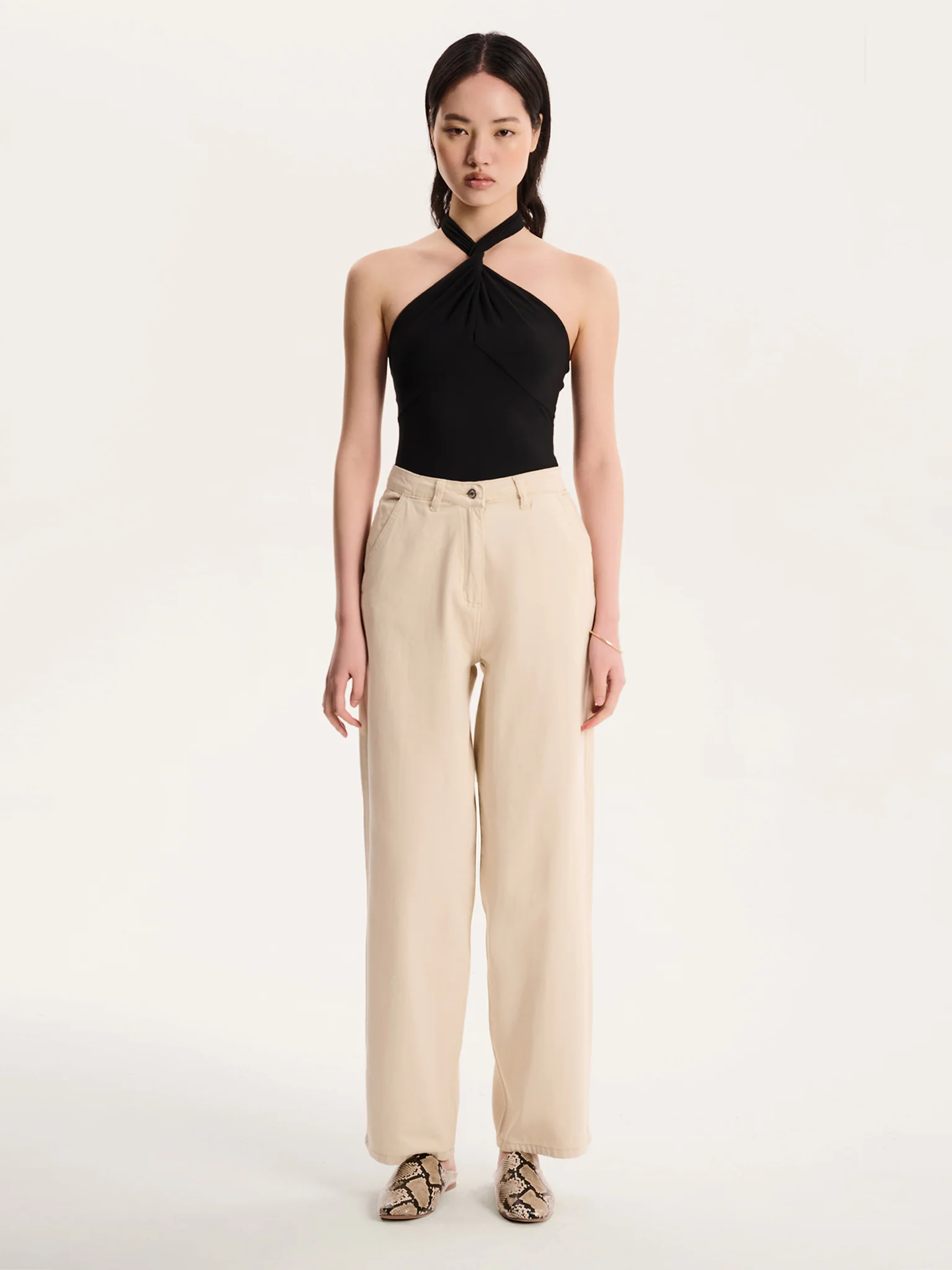 Nelson Halter Top in Black - Image 5