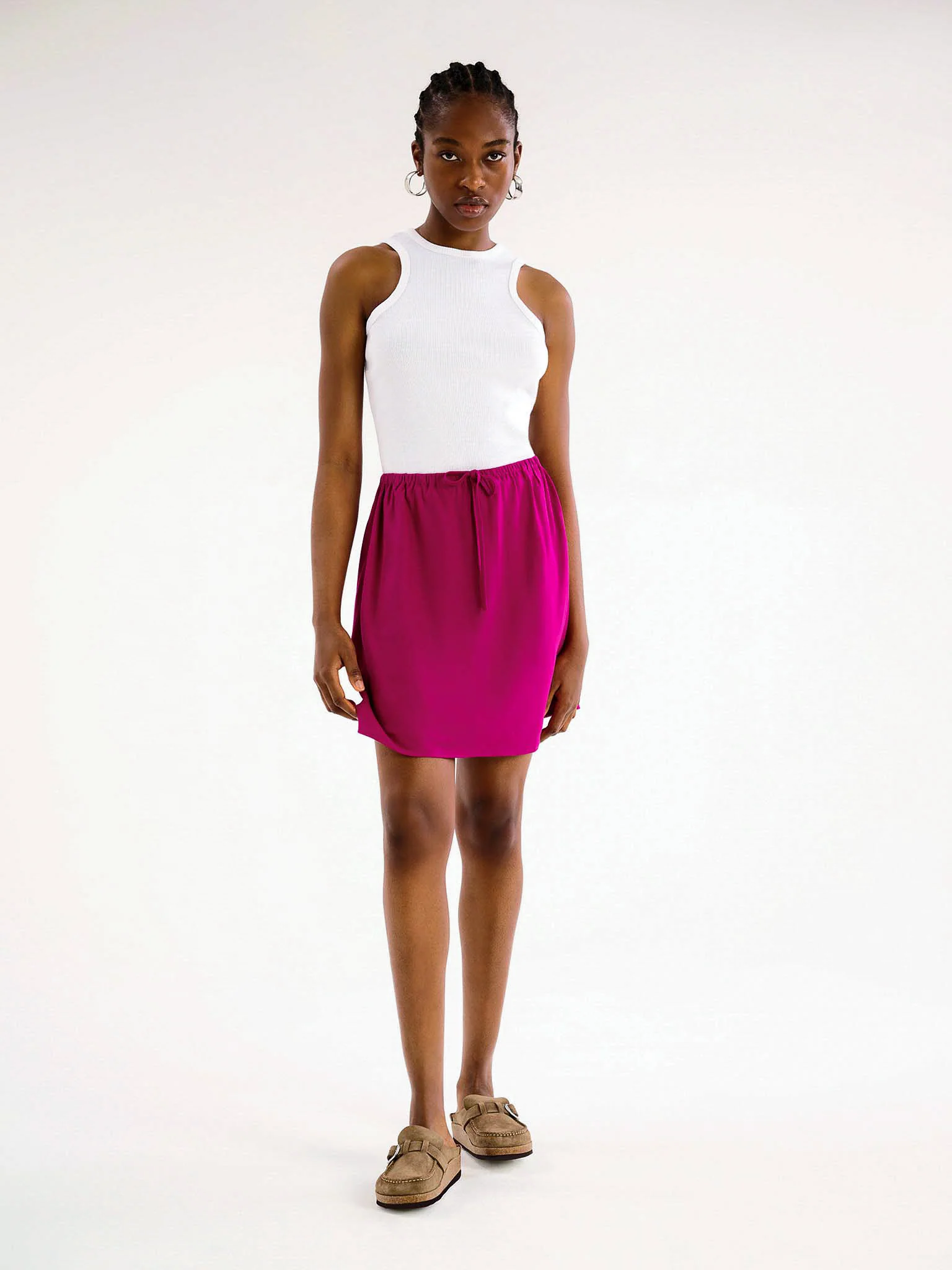 Nessa Drawcord Mini Skirt - Image 2