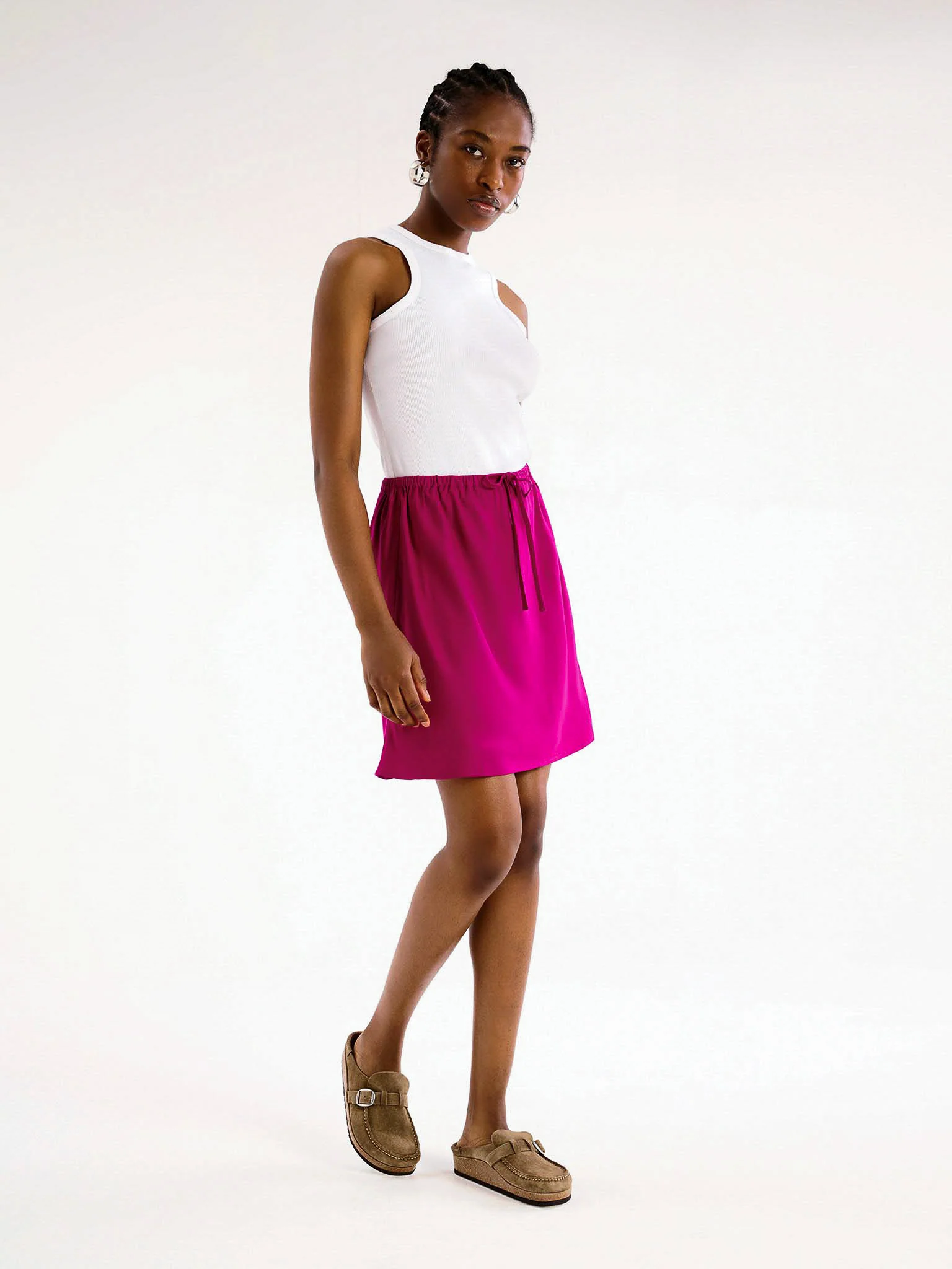 Nessa Drawcord Mini Skirt - Image 3