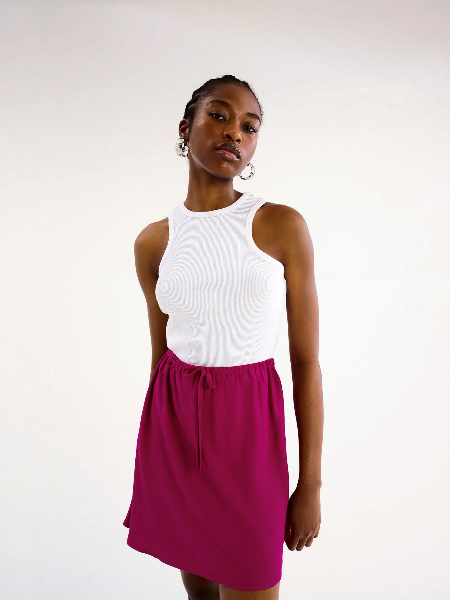 Nessa Drawcord Mini Skirt - Image 6