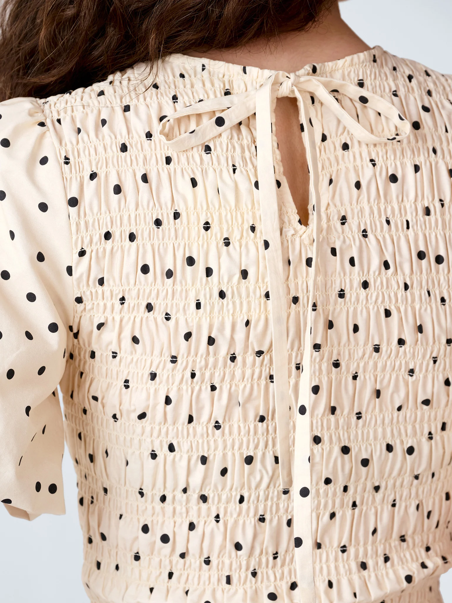 Nicolla Top in White Polka Dot - Image 4