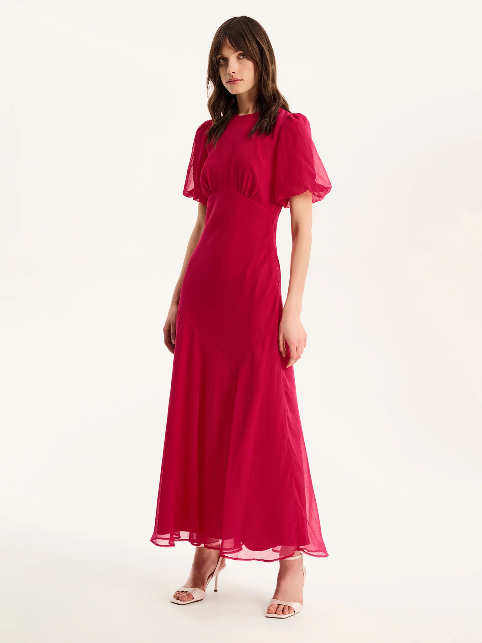 Nola Dress  in Magenta - Image 2