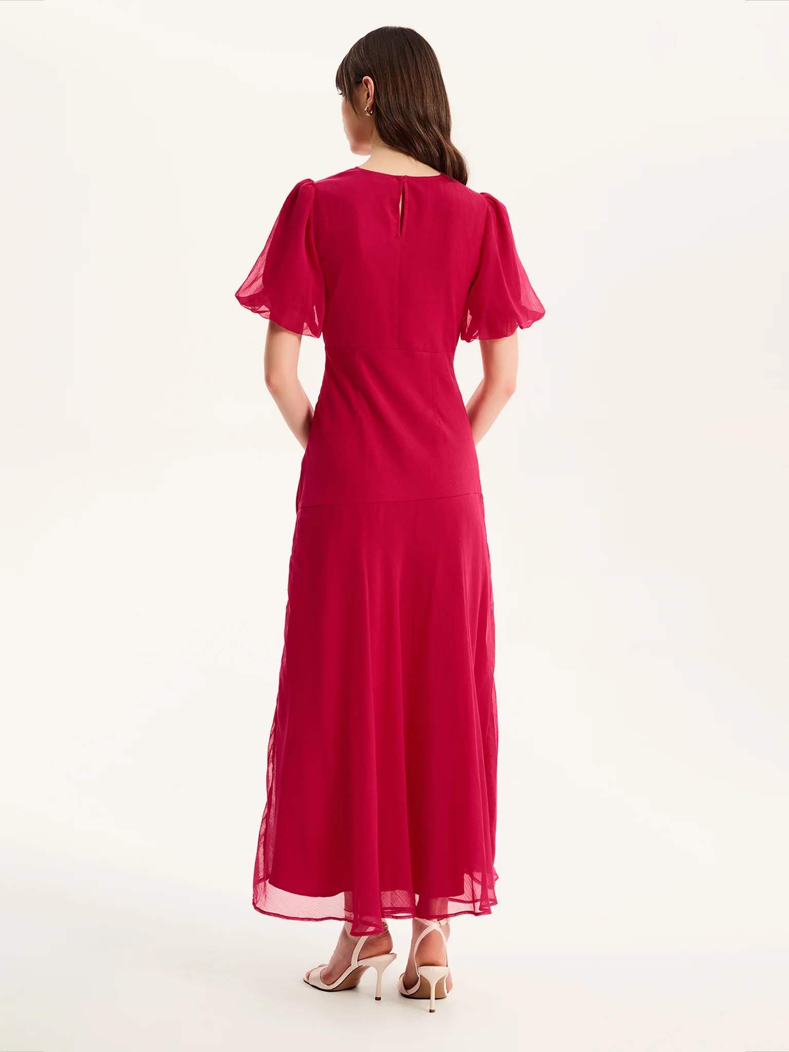Nola Dress  in Magenta - Image 4
