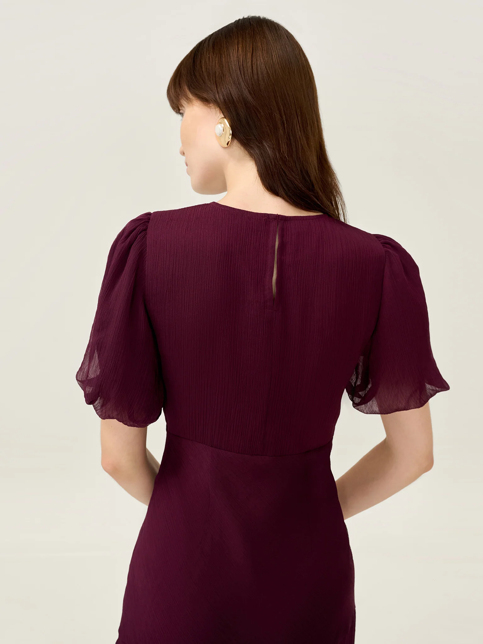 Nola Dress in Merlot - Image 4