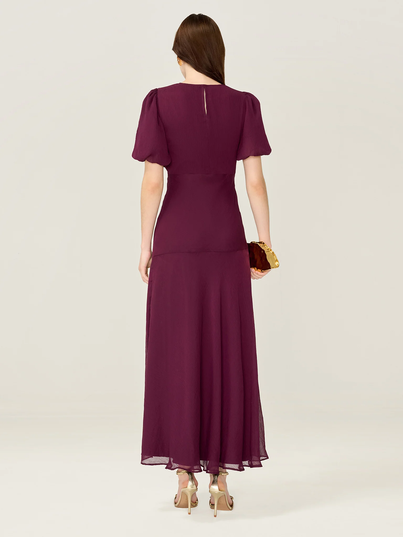 Nola Dress in Merlot - Image 5