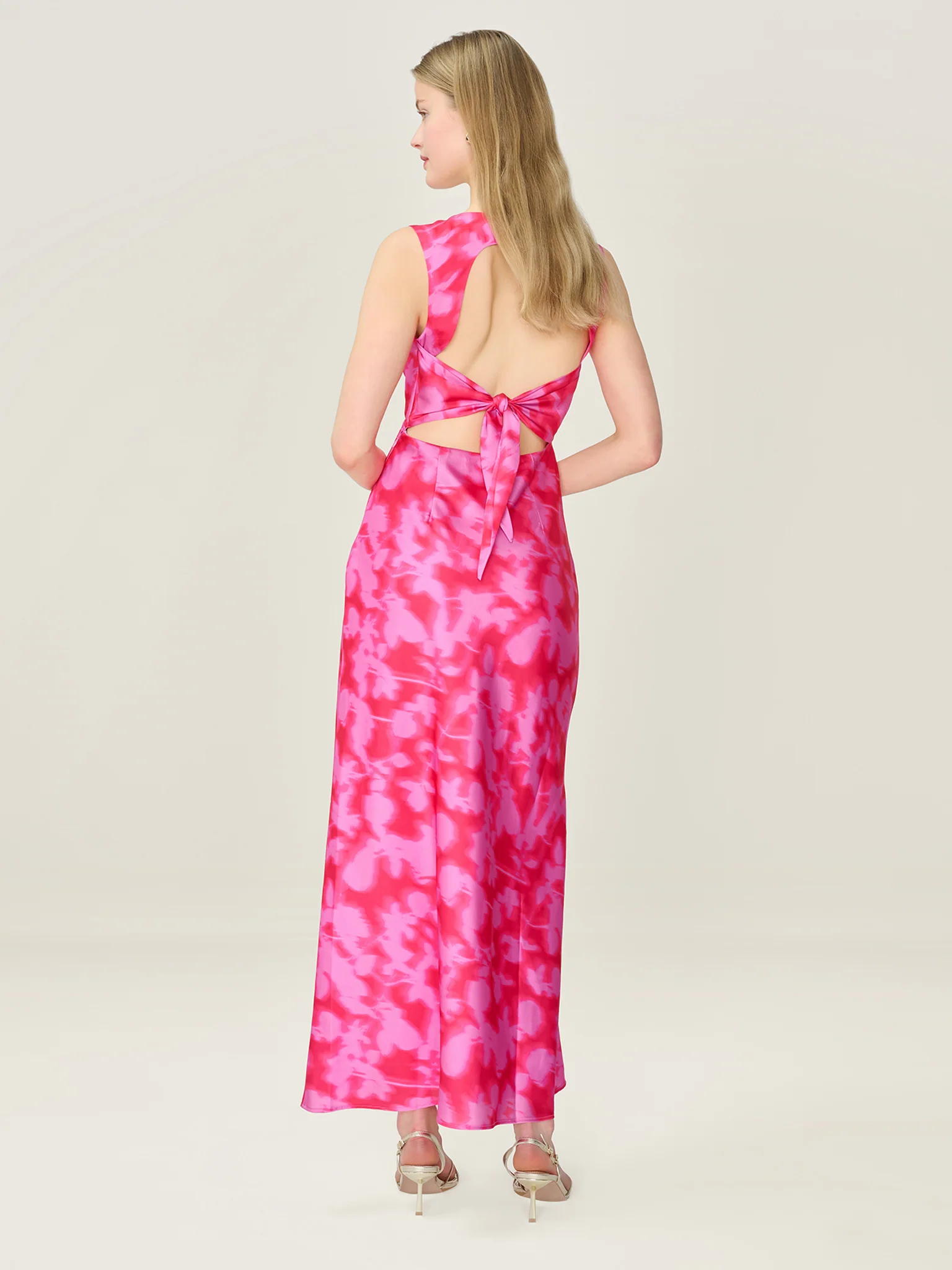Nova Dress in Blurred Floral Magenta - Image 5