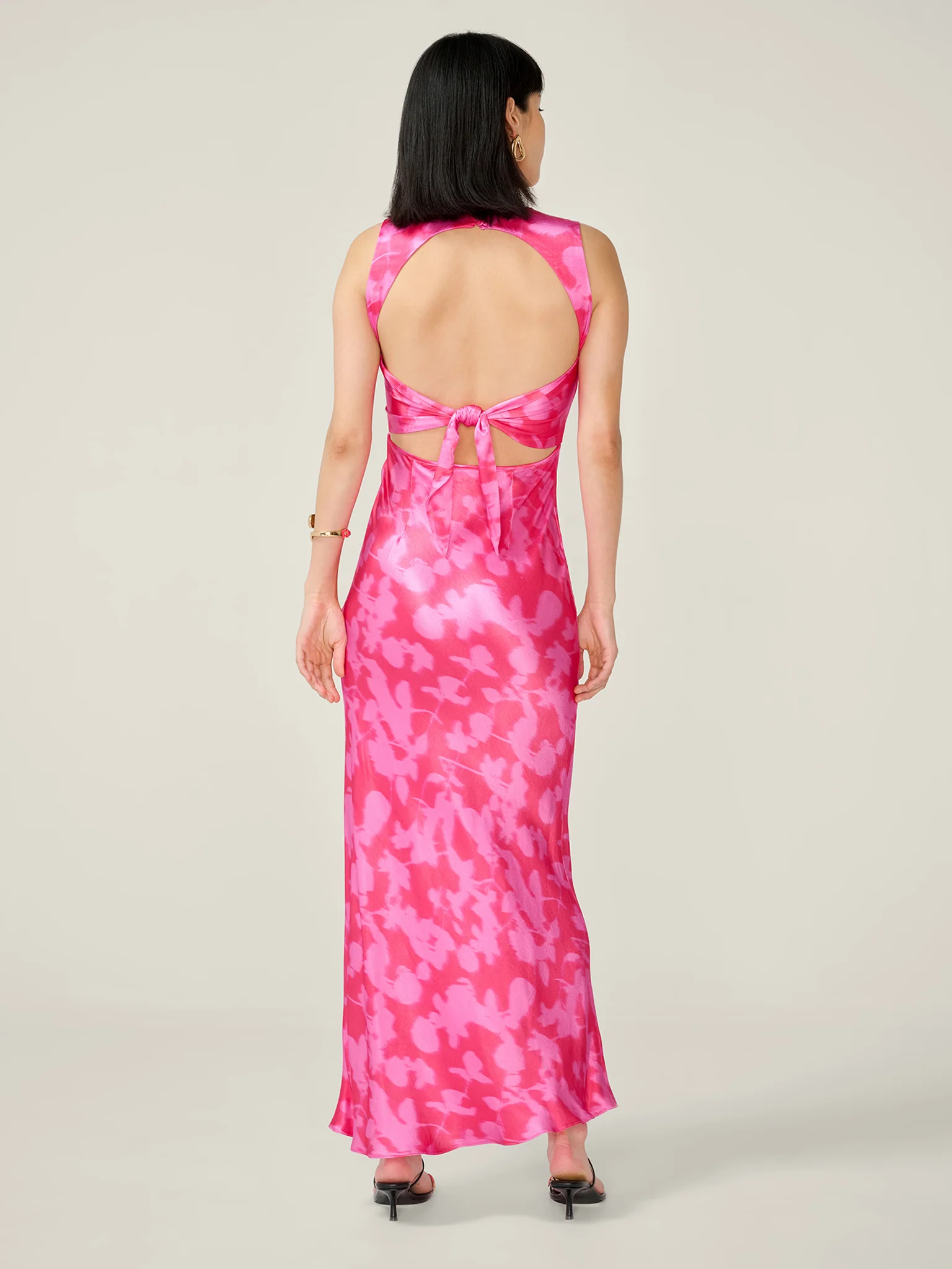 Nova Dress in Blurred Floral Magenta - Image 5
