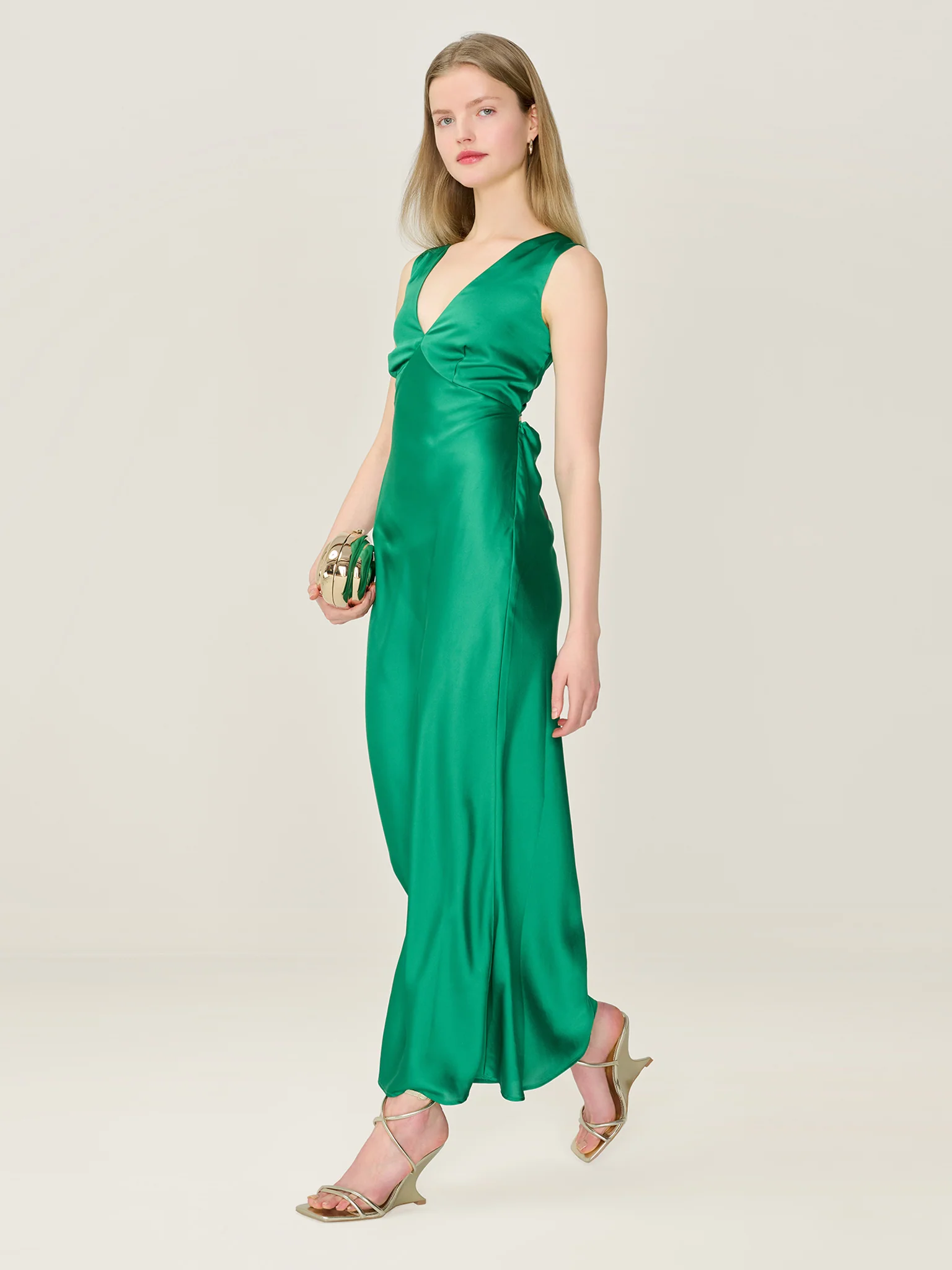 Nova Dress in Emerald Green - Image 4