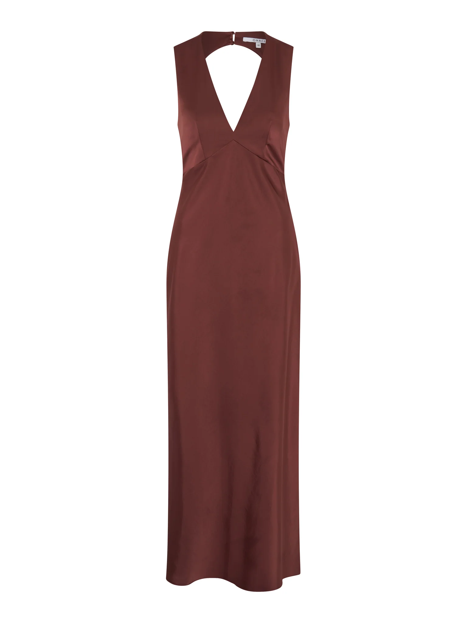Nova Tie Back Dress in Chocolate - Image 5