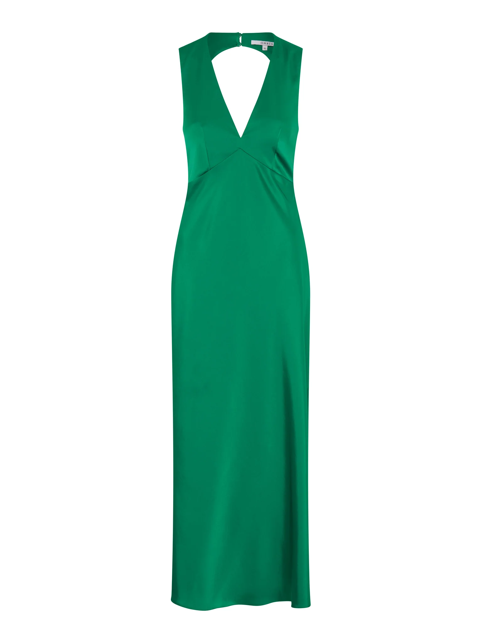 Nova Tie Back Dress in Emerald Green - Image 5