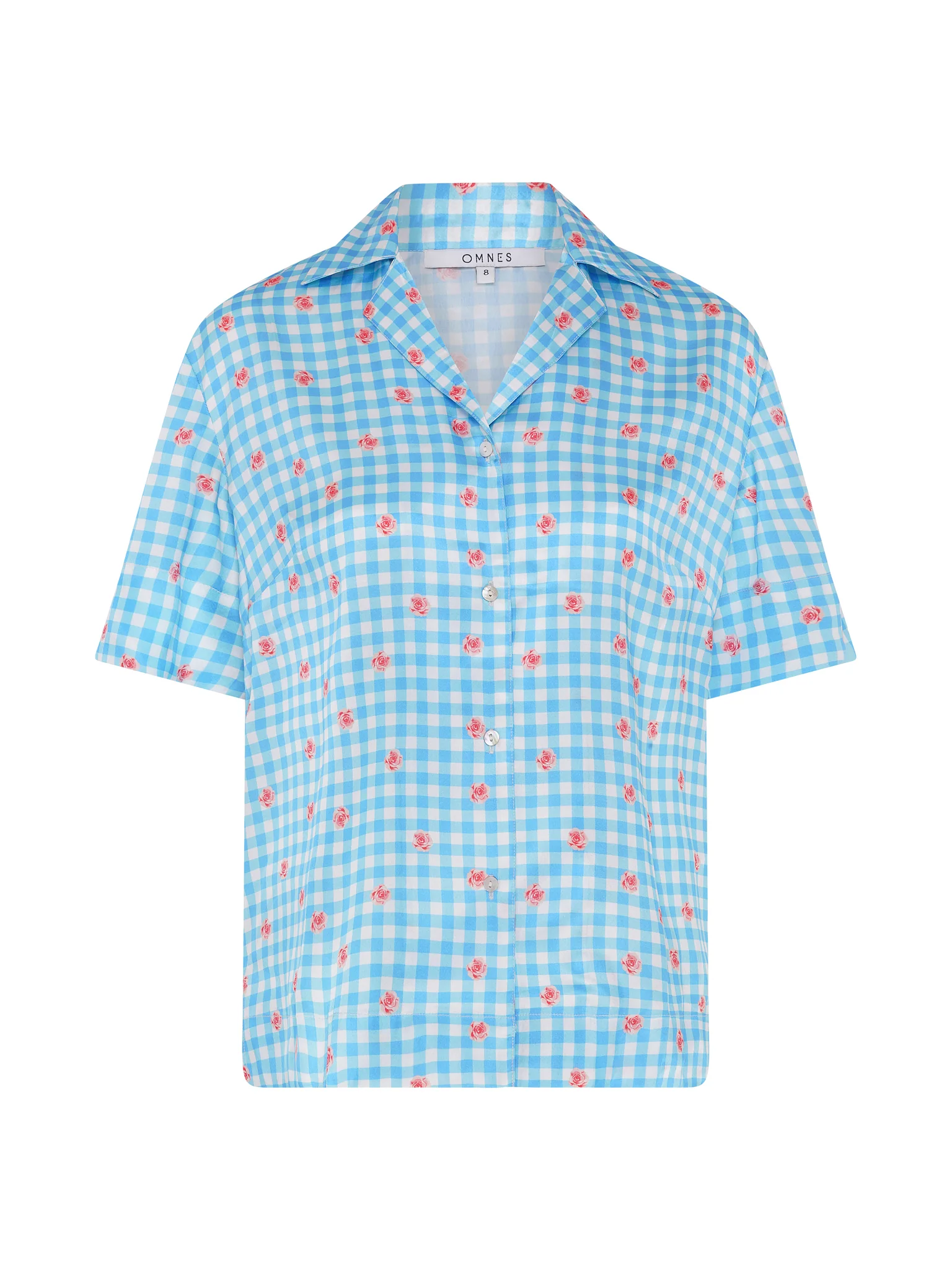 Oaklyn Floral Gingham Print Shirt - Image 6