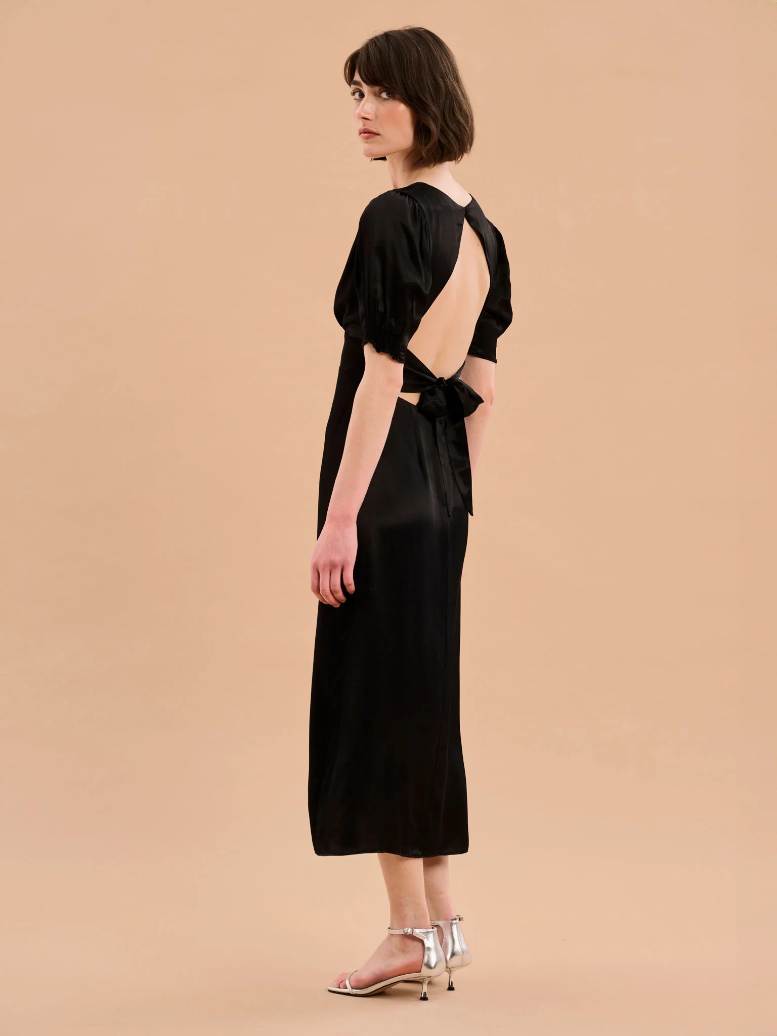 Odette Dress in Black - Image 3