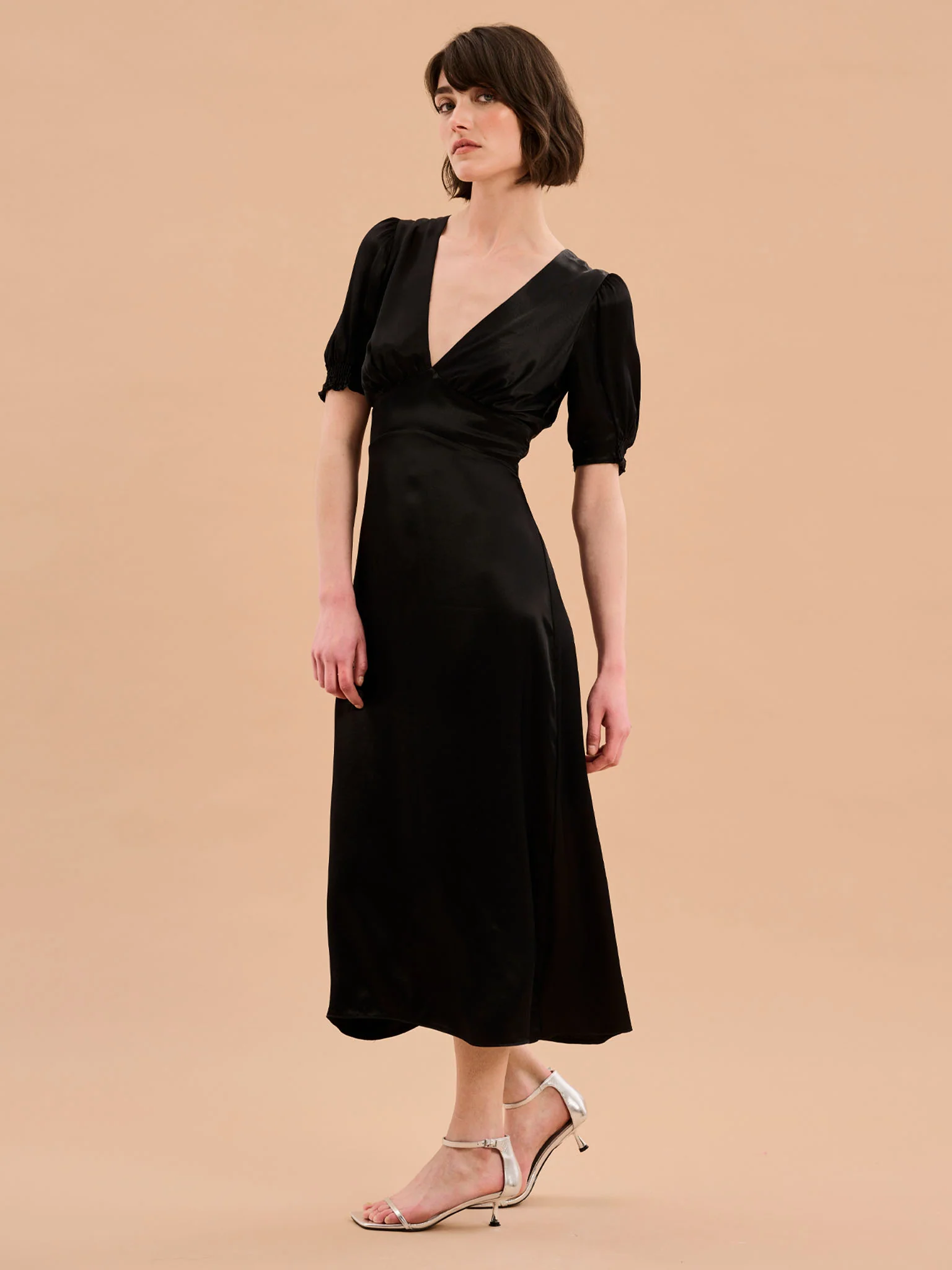 Odette Dress in Black - Image 4