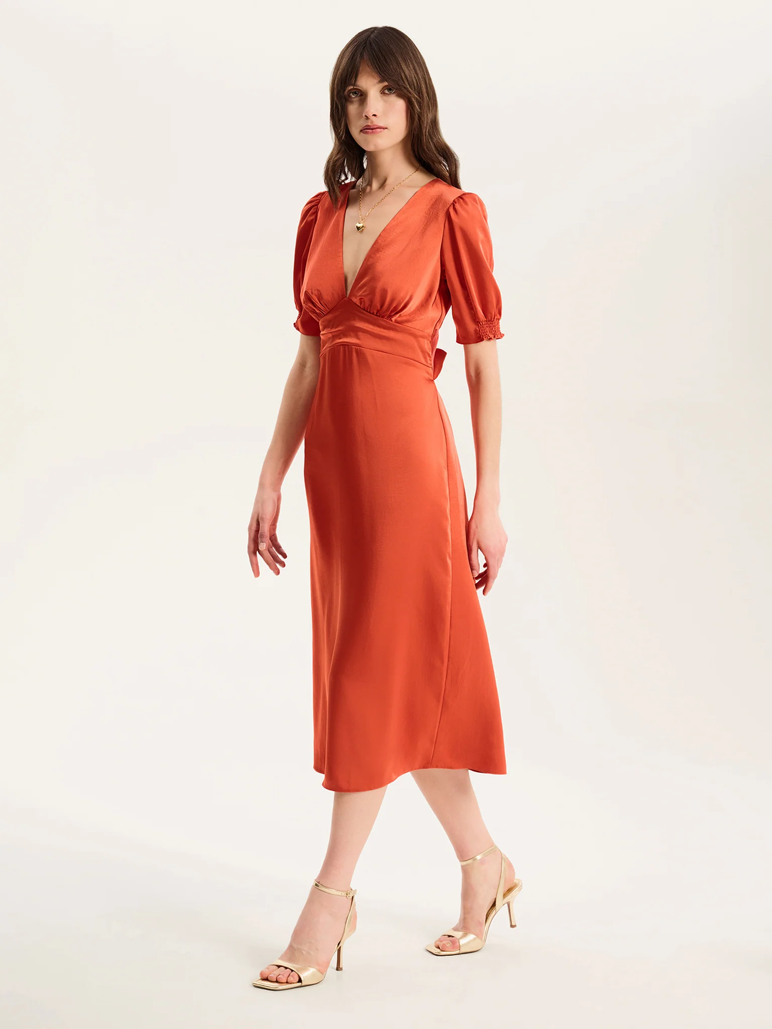 Odette Dress in Burnt Orange - Image 2