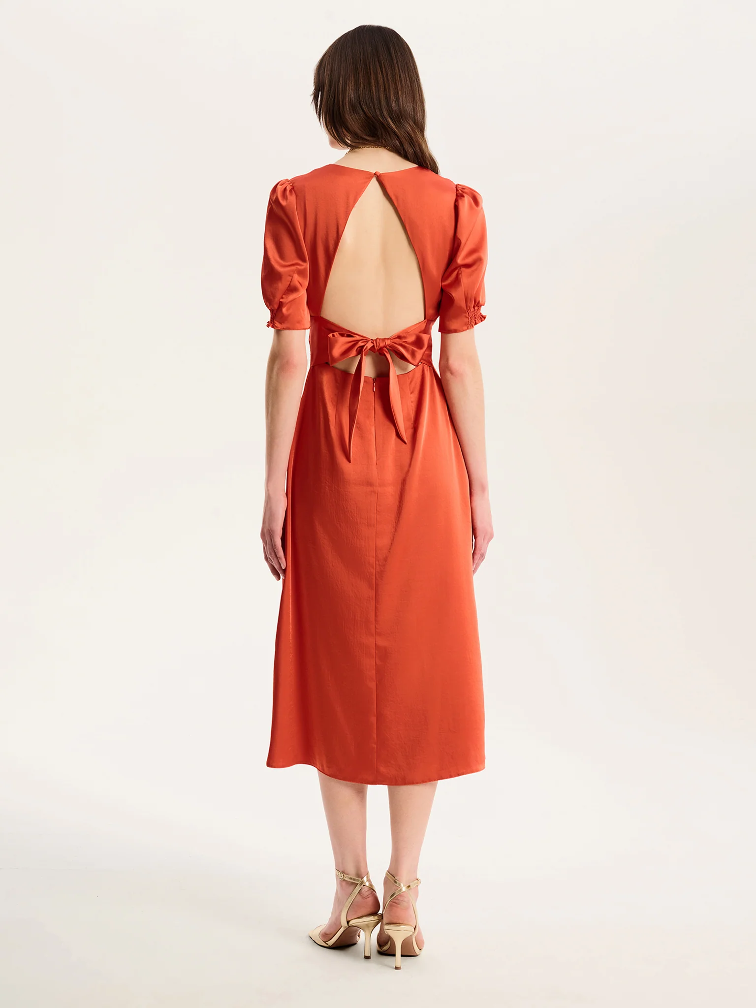 Odette Dress in Burnt Orange - Image 4