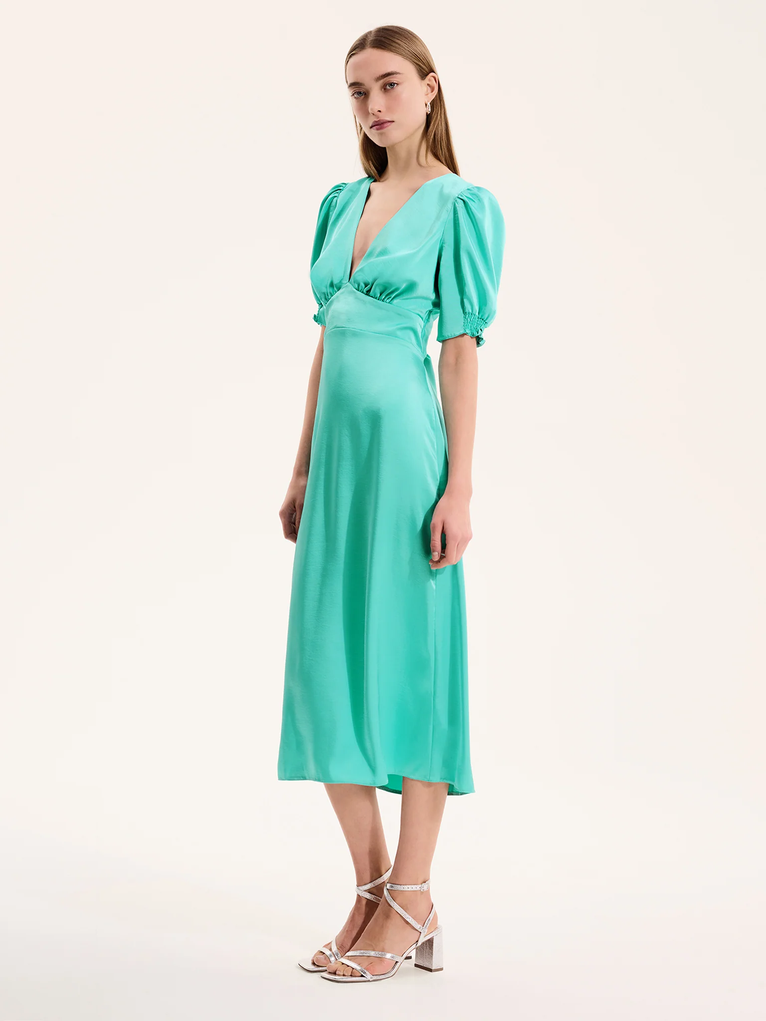 Odette Dress in Turquoise - Image 2