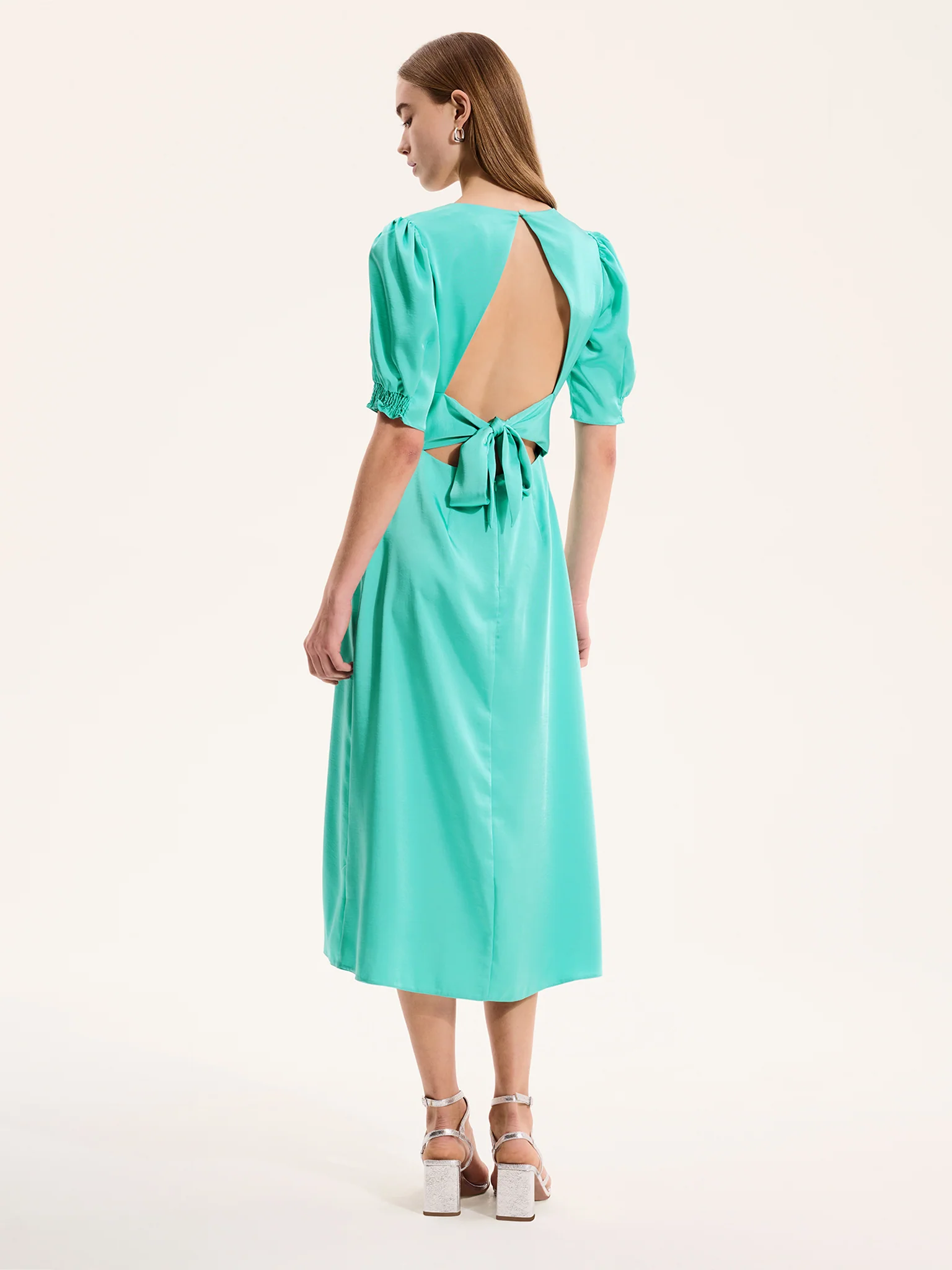 Odette Dress in Turquoise - Image 3