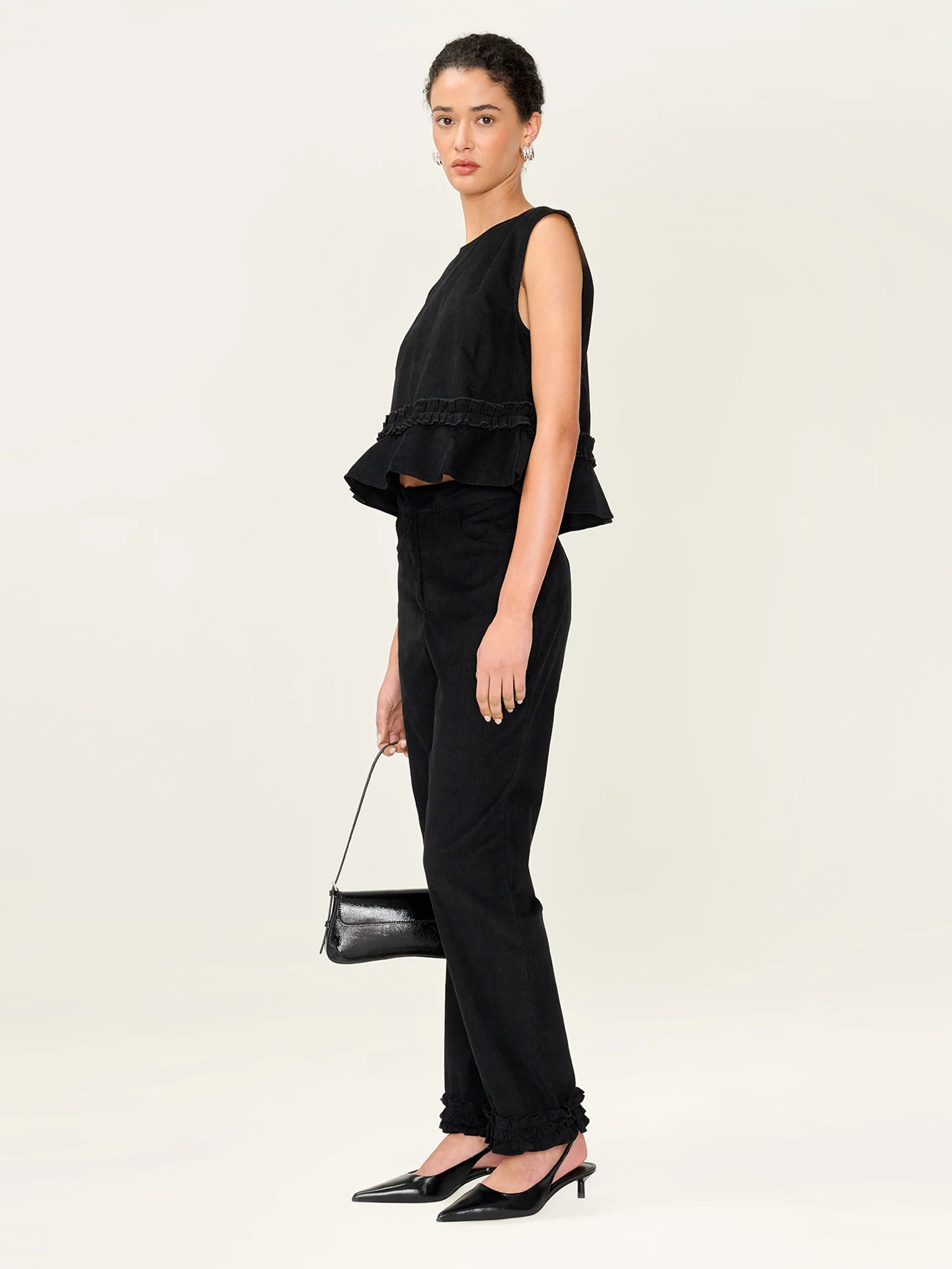 Olin Trouser in Black - Image 3