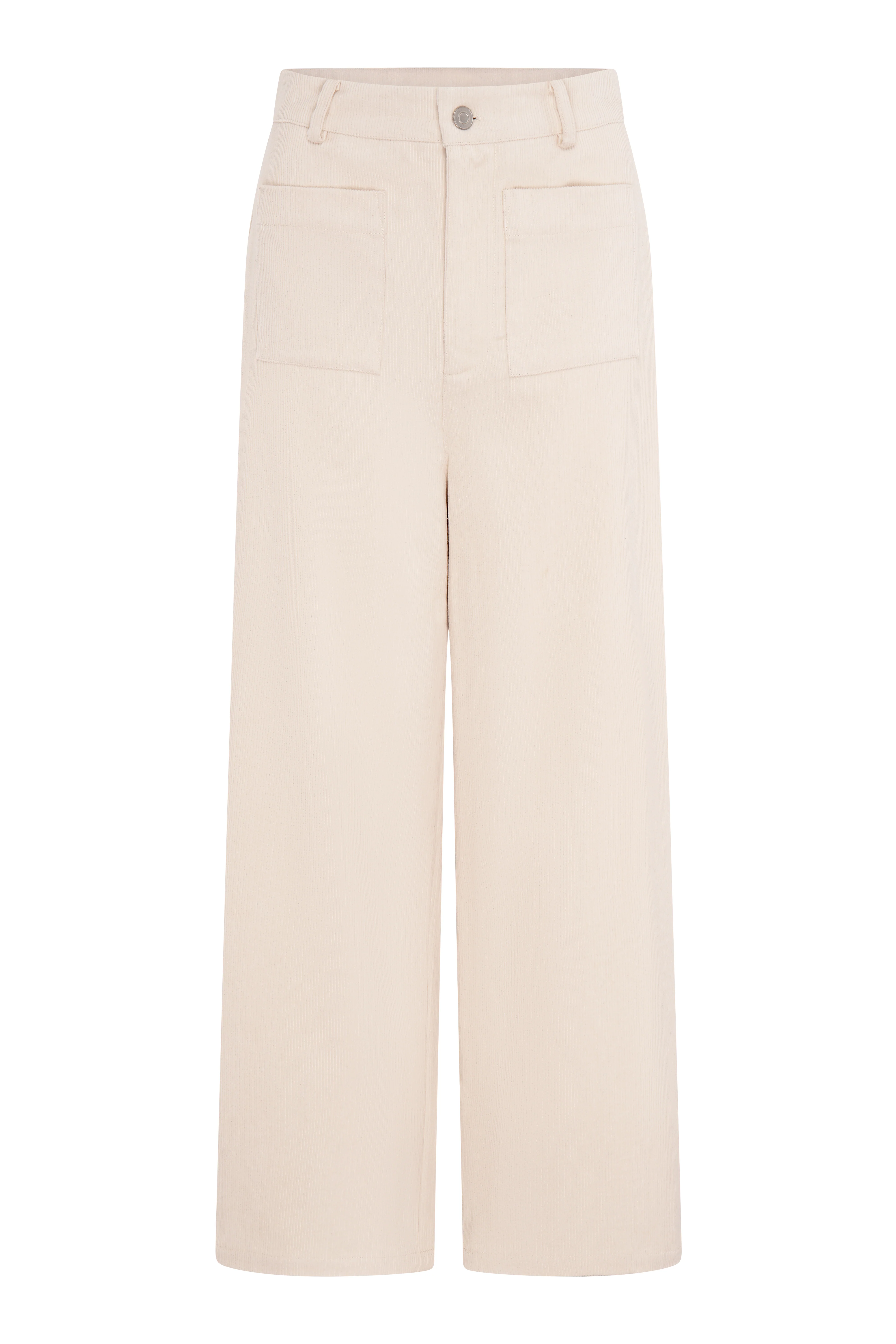 Orielle Cropped Cord Trouser in Ecru - Image 5