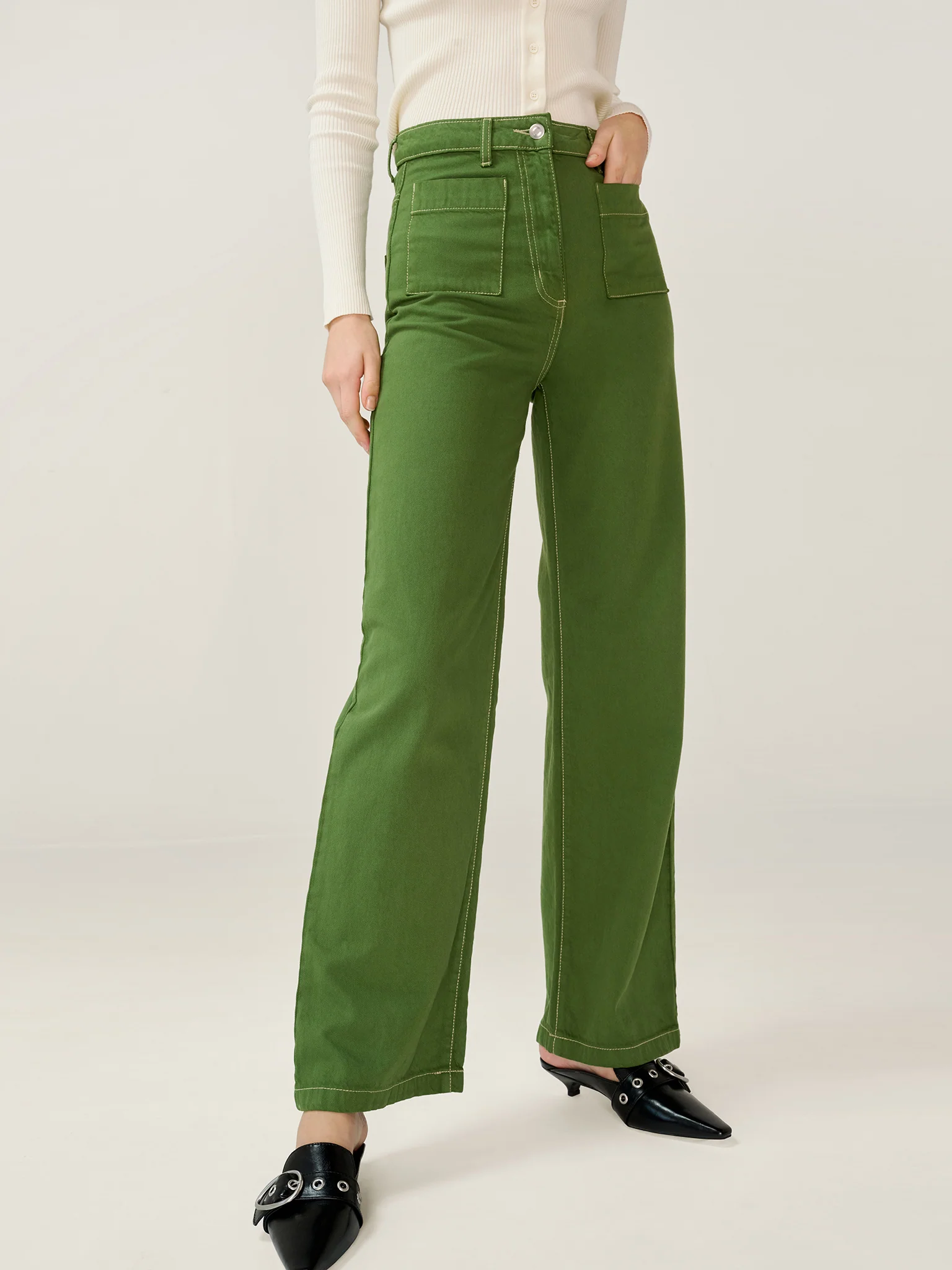 Orielle Jean in Khaki - Image 3