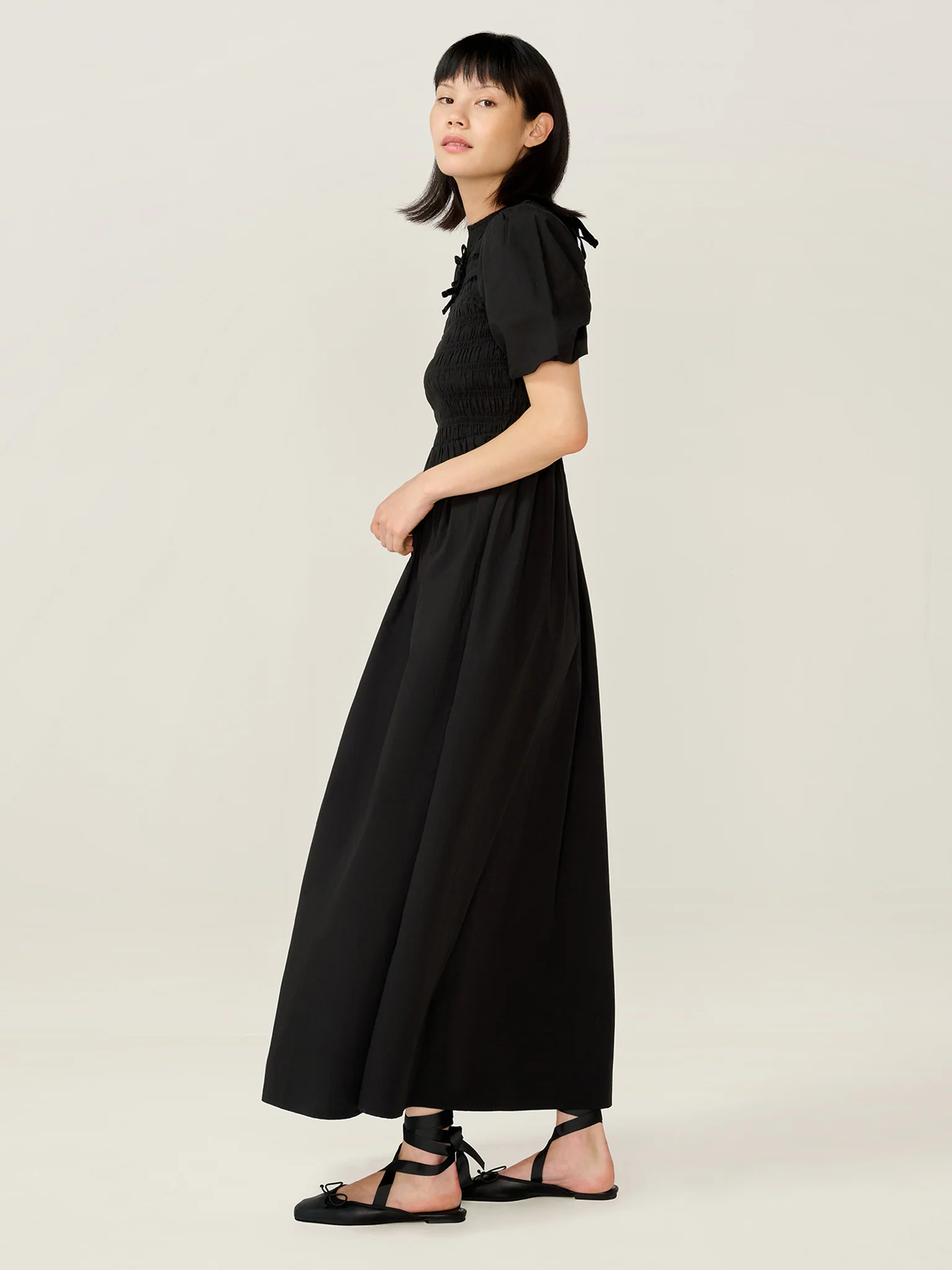 Orin Dress in Black - Image 2