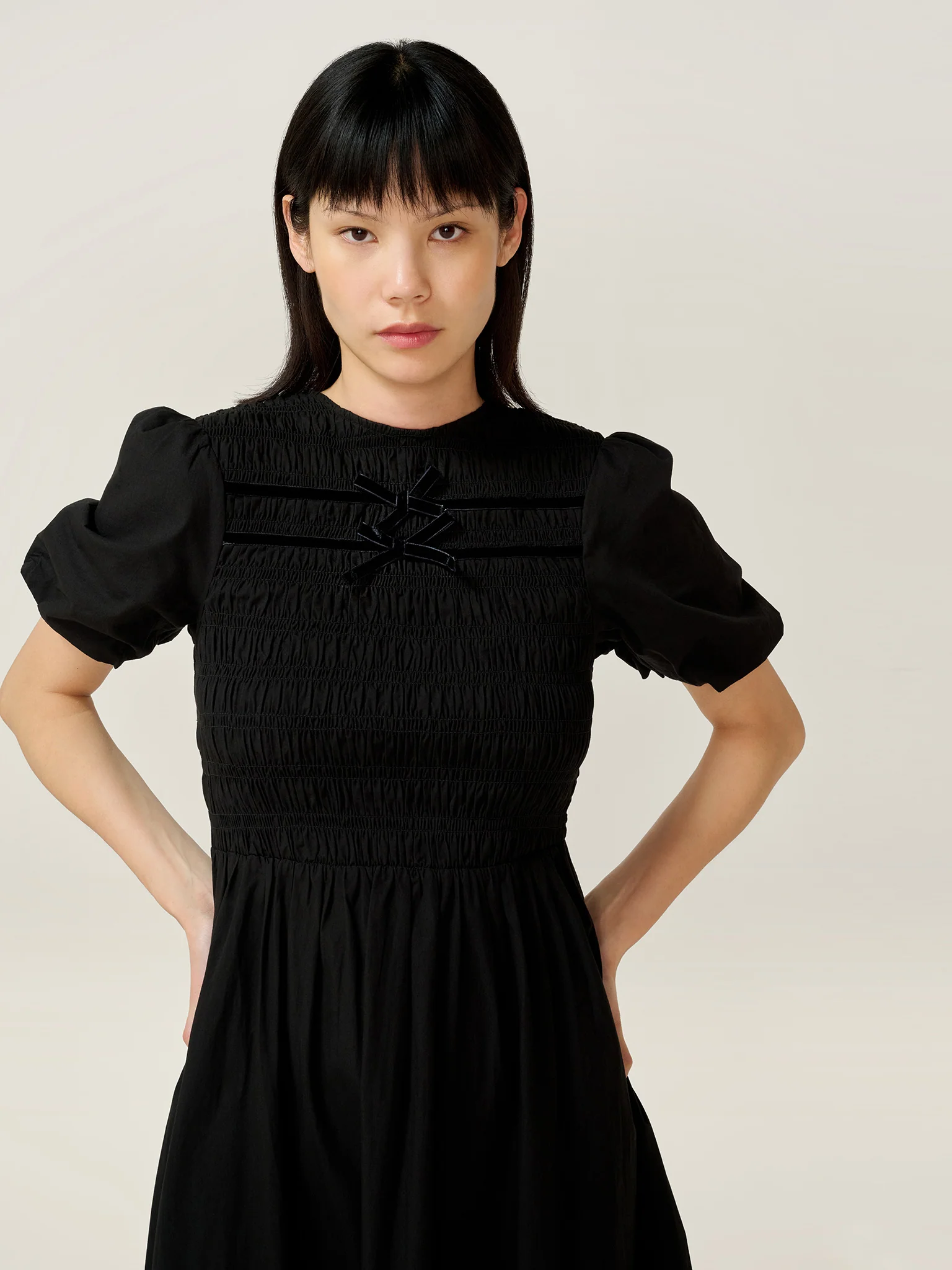 Orin Dress in Black - Image 3