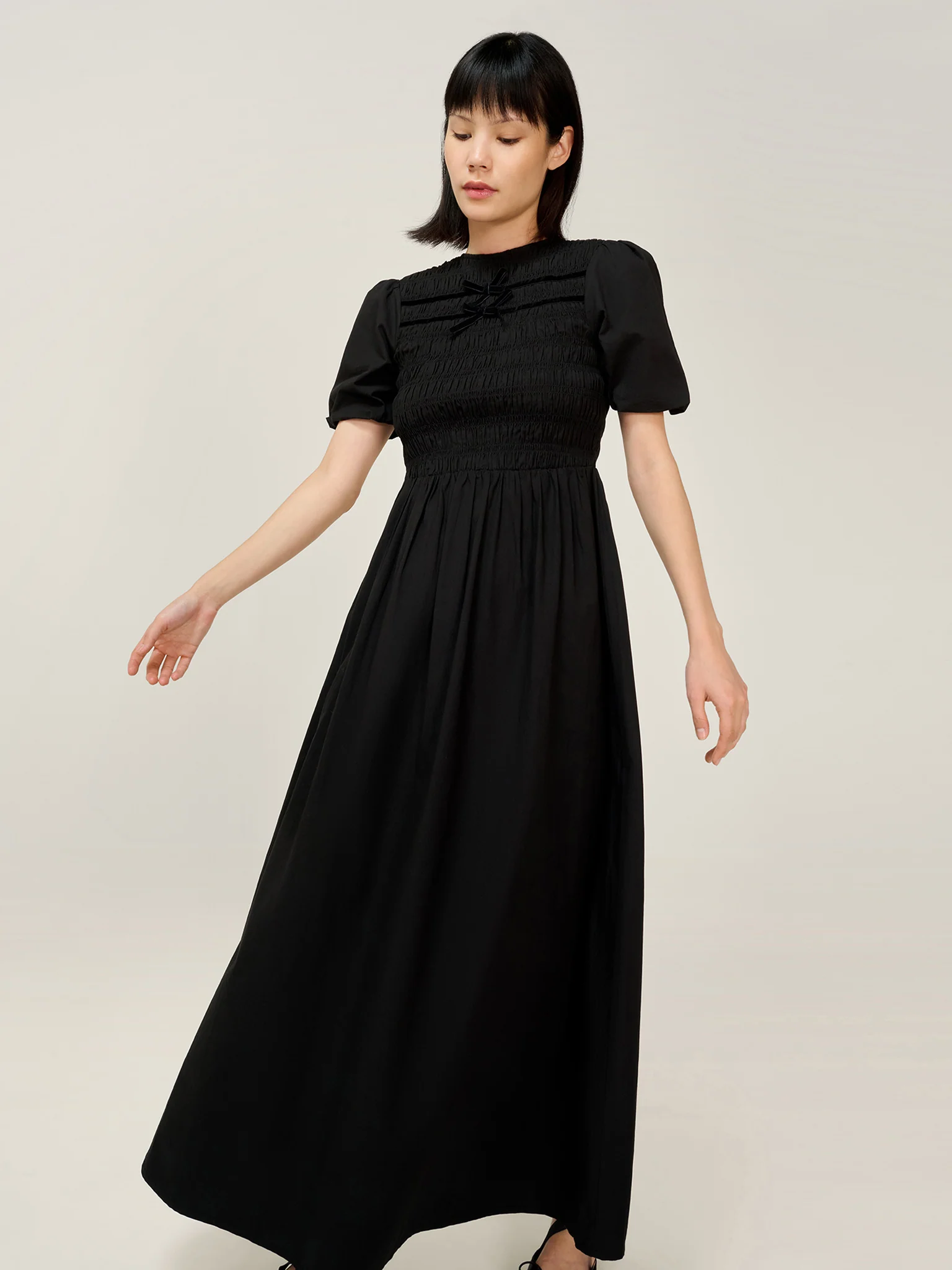 Orin Dress in Black - Image 6