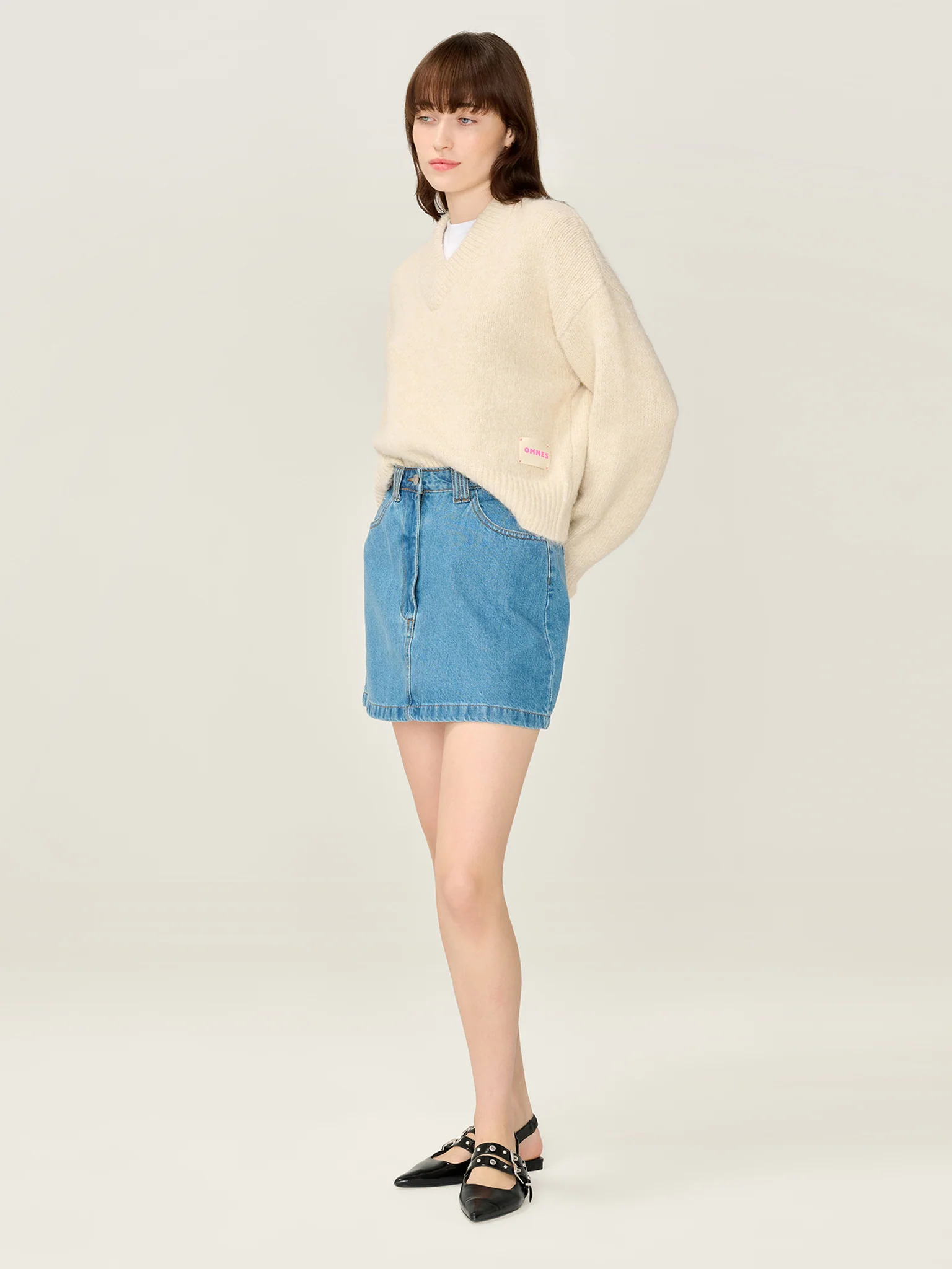 Ottie Bow Skirt in Midwash - Image 3
