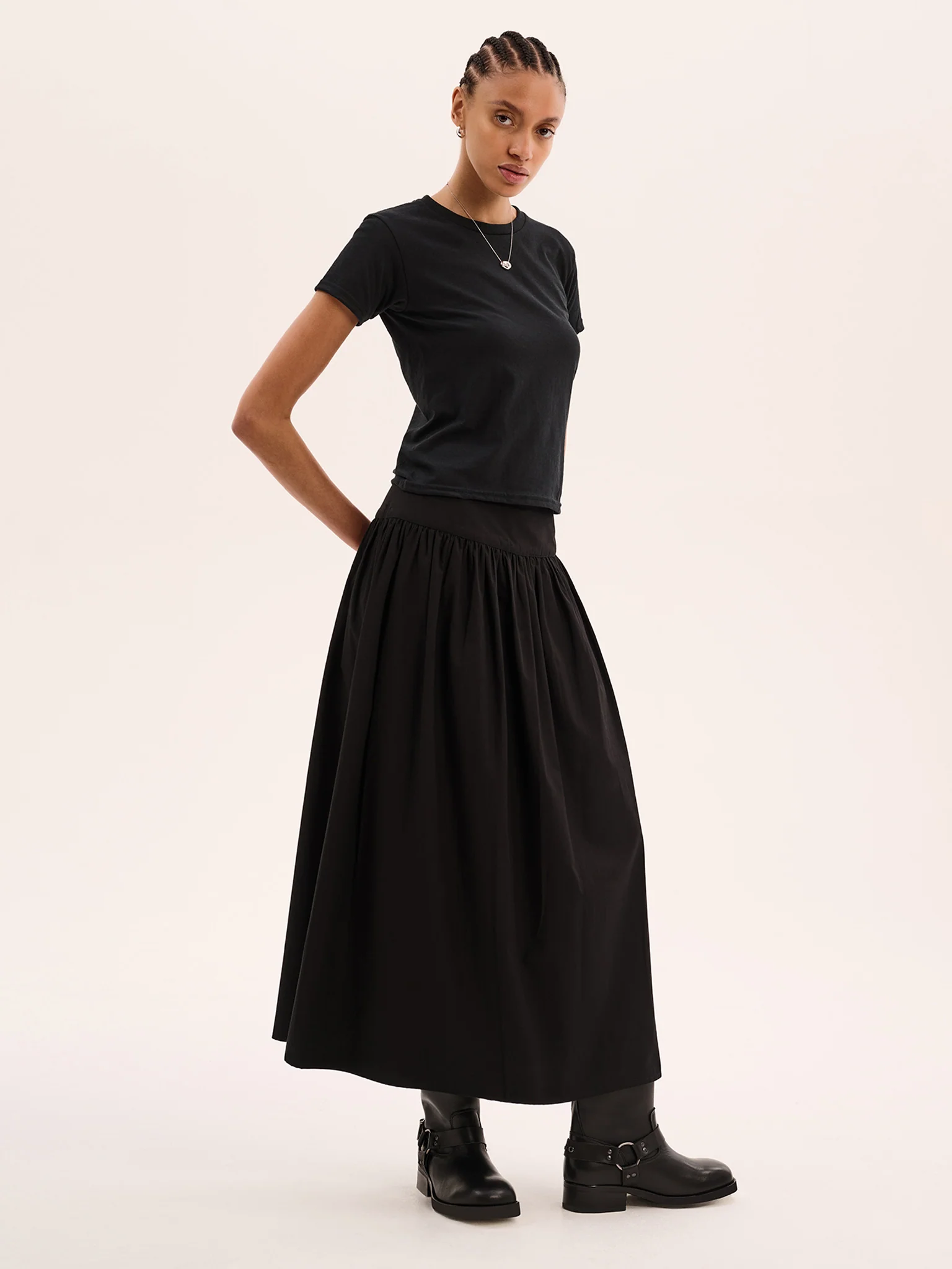 Jill Baby Tee in Black - Image 3