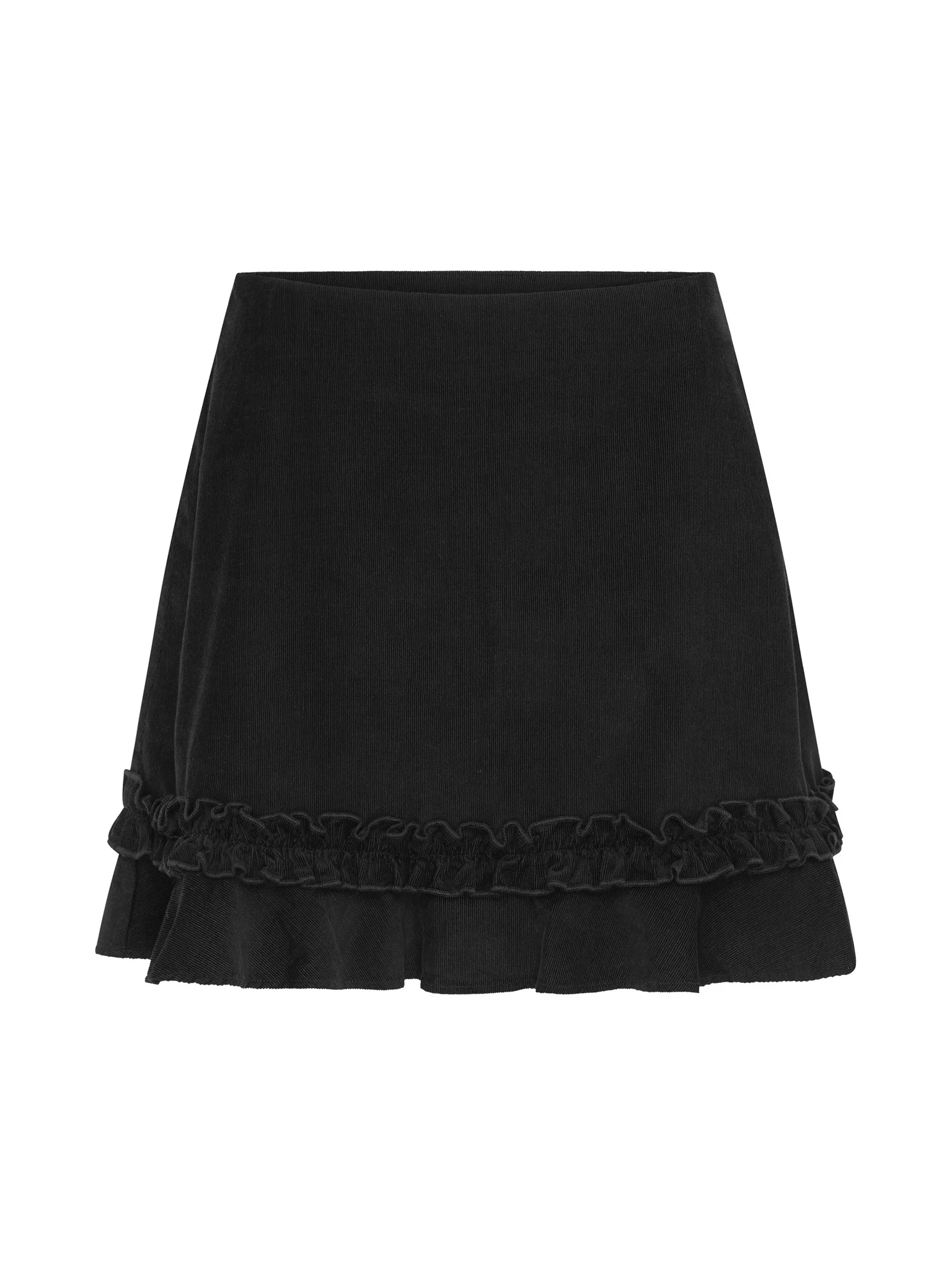 Prudie Cord Skirt in Black - Image 7