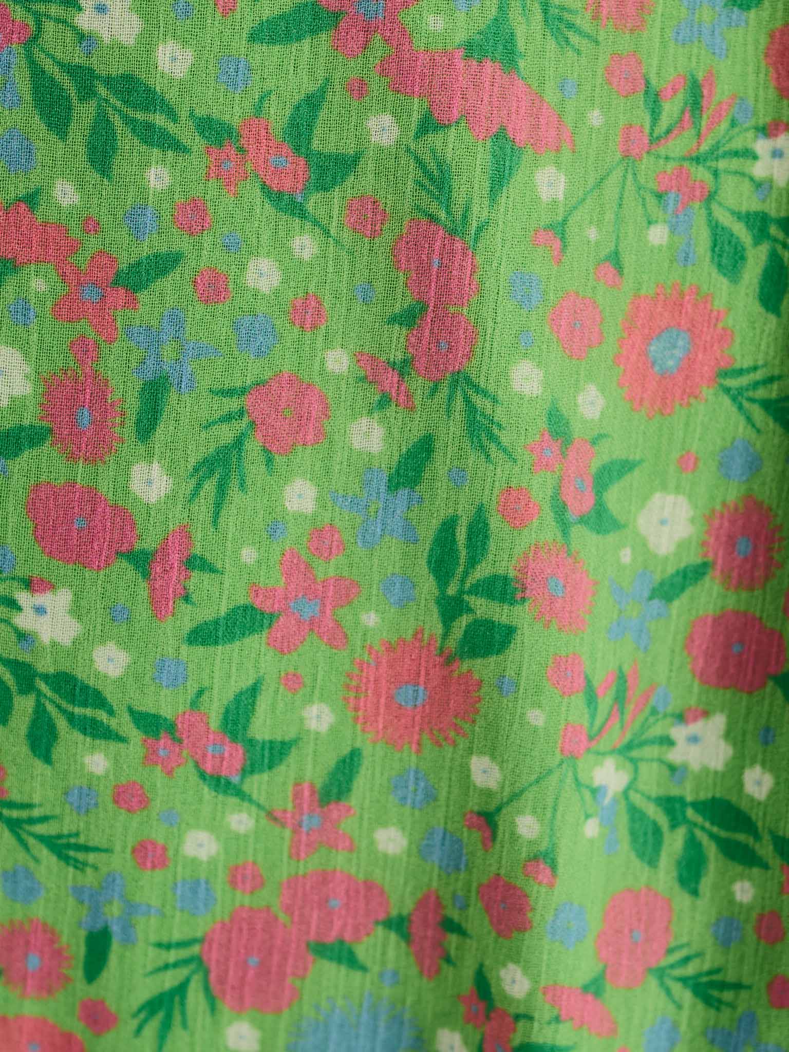 Raphaela Dress in Green Floral Print - Image 7