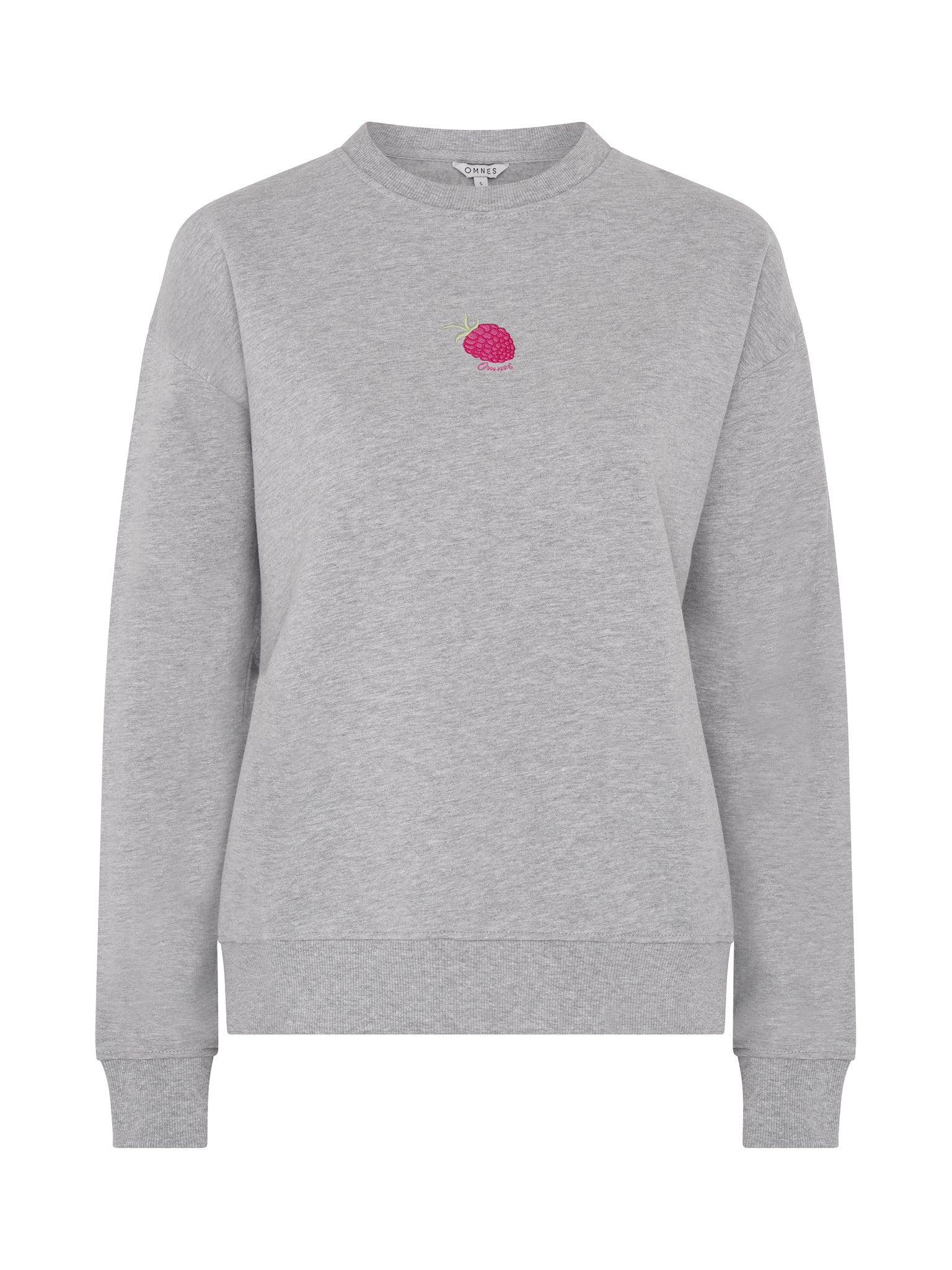 Raspberry Sweatshirt in Grey Marl - Image 5