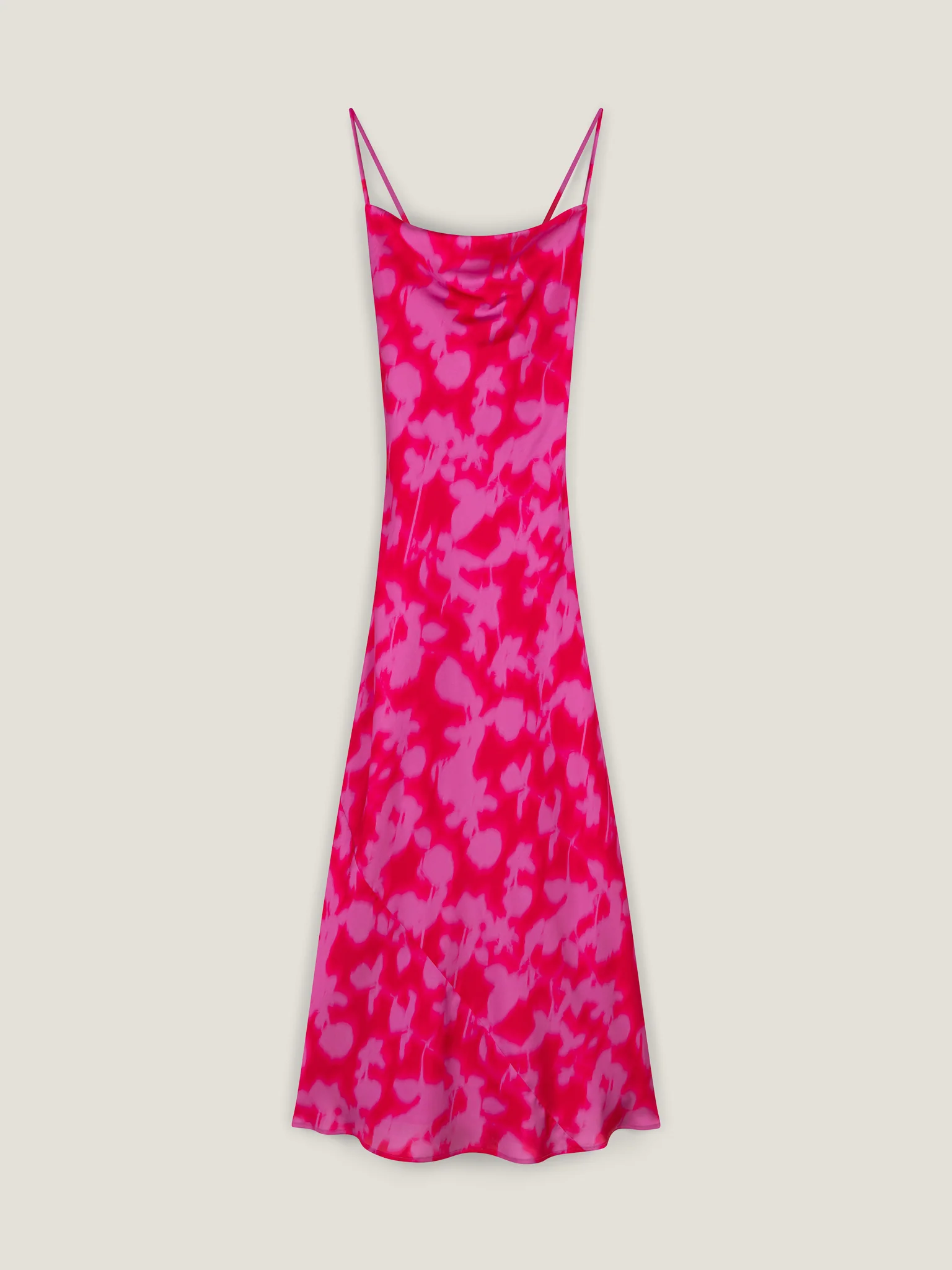 Riviera Dress in Blurred Floral Magenta - Image 7