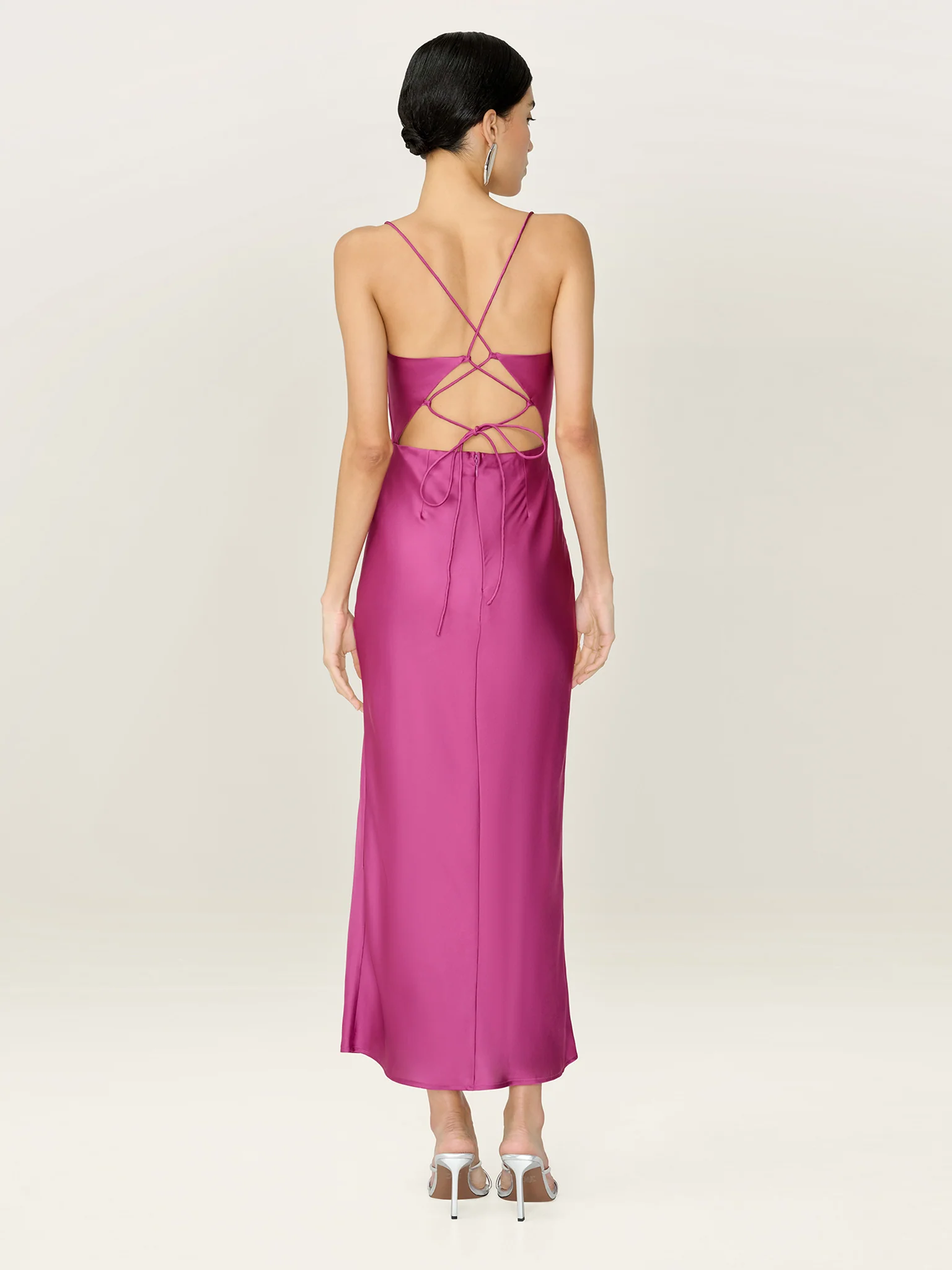 Riviera Dress in Magenta - Image 4