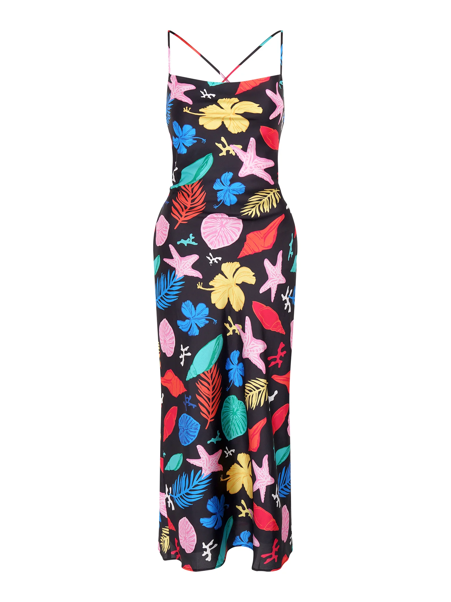 Riviera Midi Dress in Shell Print - Image 7