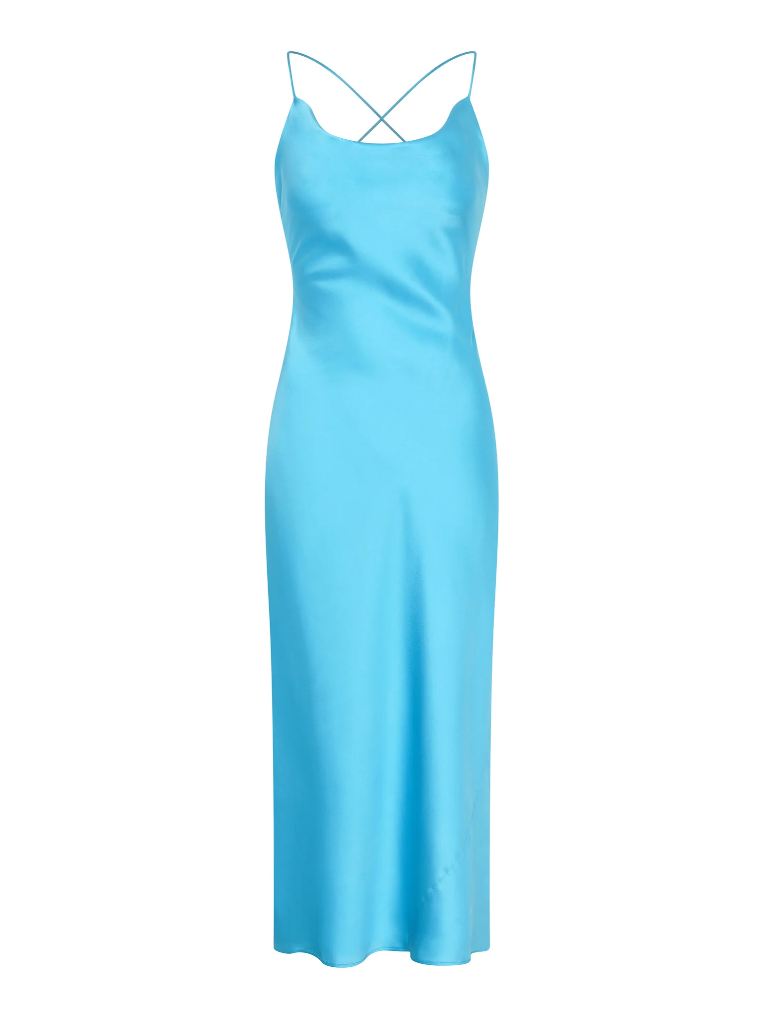 Riviera Midi Dress in Turquoise - Image 5