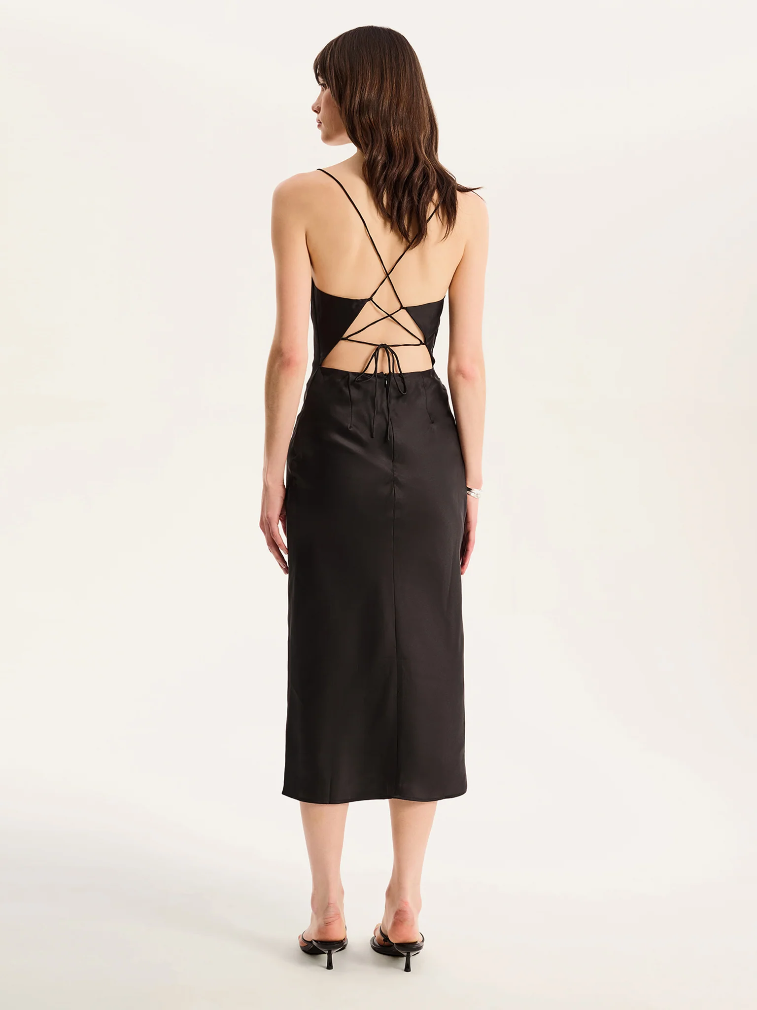 Riviera Midi Dress in Black - Image 4