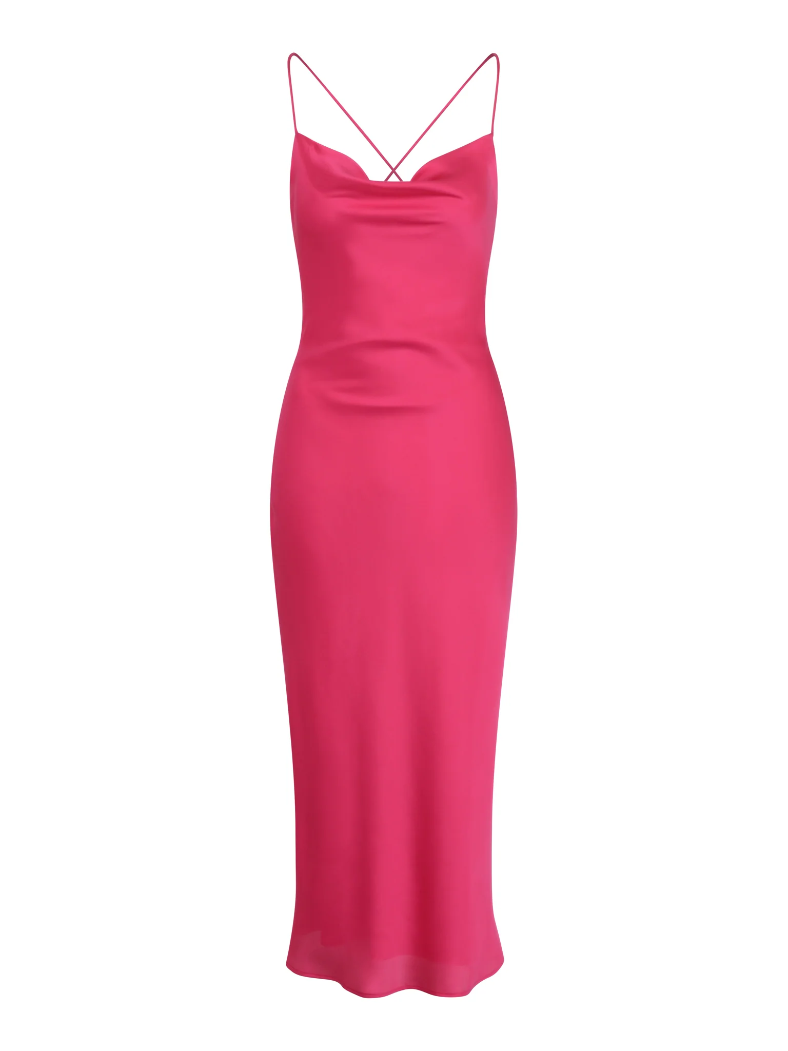 Riviera Midi Dress in Cerise - Image 5