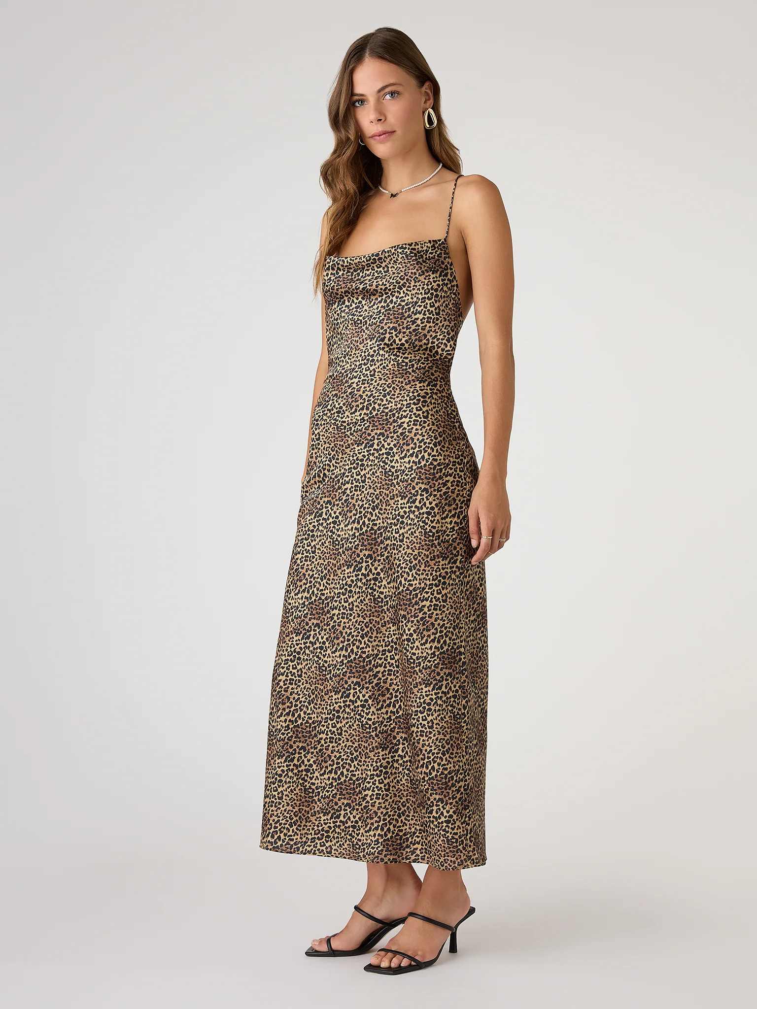 Riviera Midi Dress in Cheetah Print - Image 2
