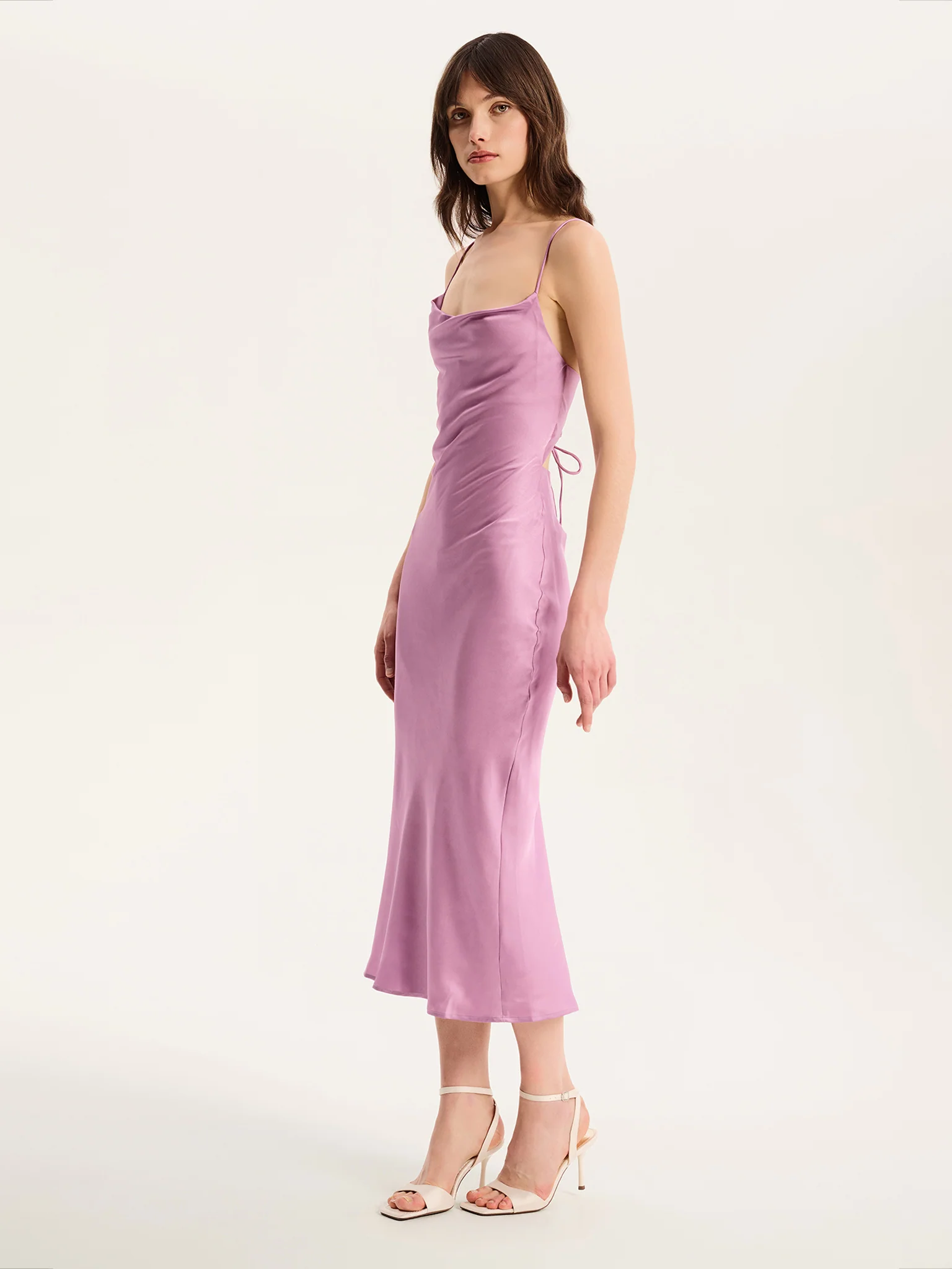 Riviera Midi Dress in Lavender - Image 3