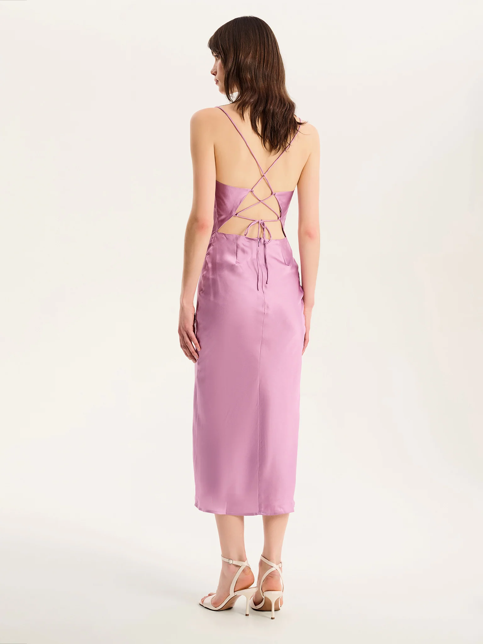 Riviera Midi Dress in Lavender - Image 4